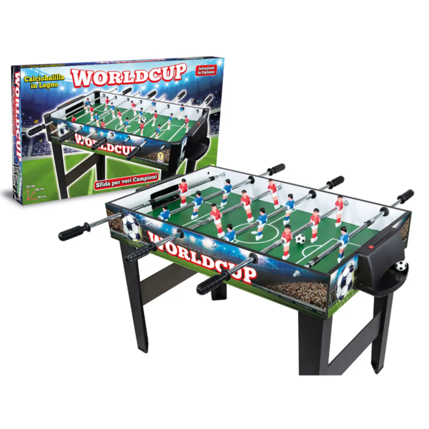Calciobalilla Worldcup con Aste Telescopiche – Divertimento Sicuro - tavoli gioco