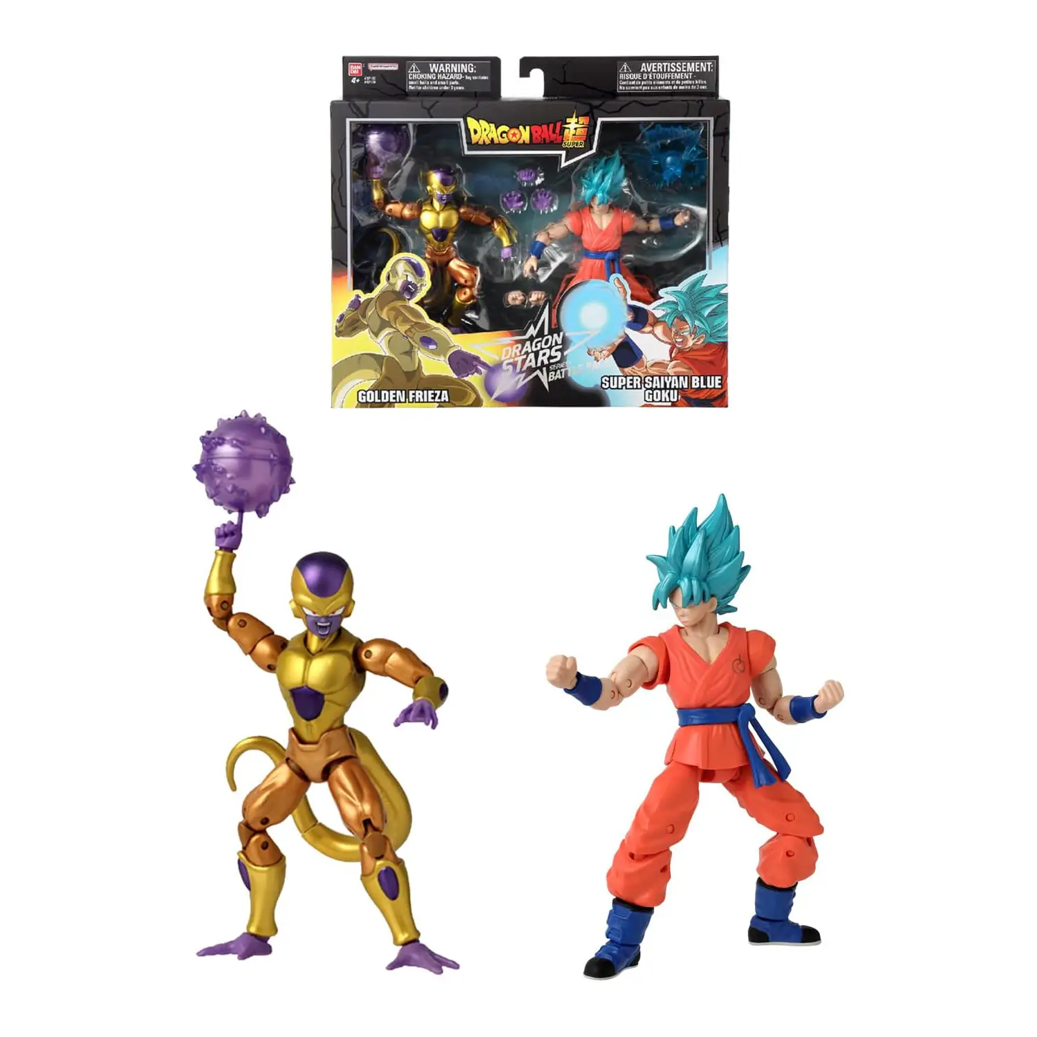 Dragon Ball Personaggio Blue Goku Vs Golden Frieza - action figures ed accessori