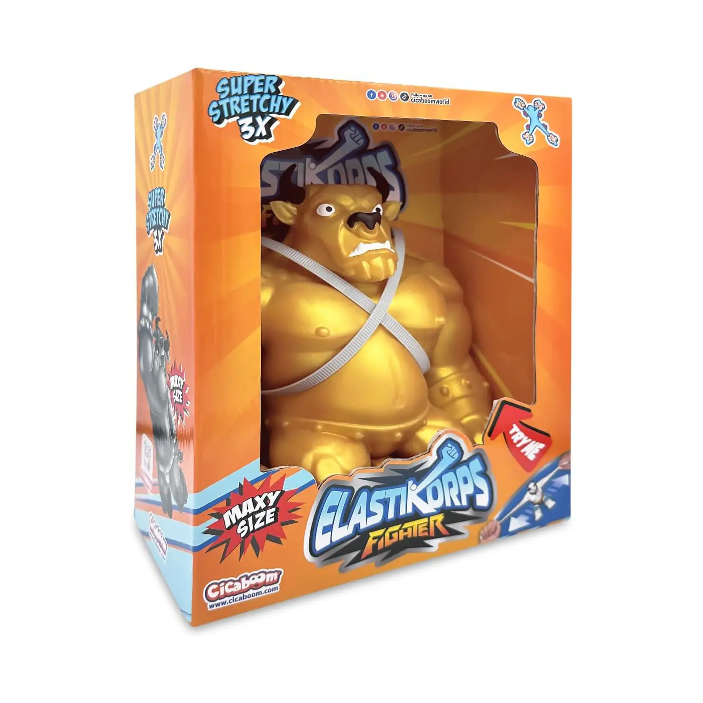Maxi Mida Mostro Elastico, Toro Oro Allungabile - action figures ed accessori