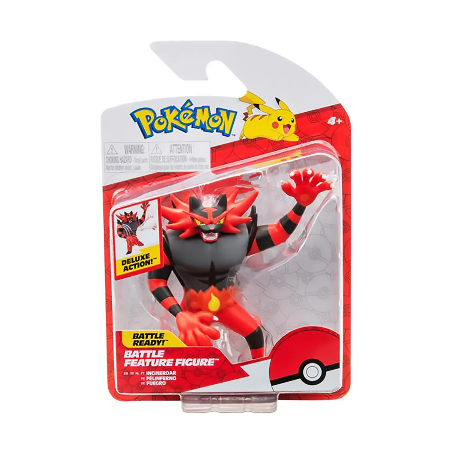 Pokemon Personaggio con Funzione: Incineroar - action figures ed accessori