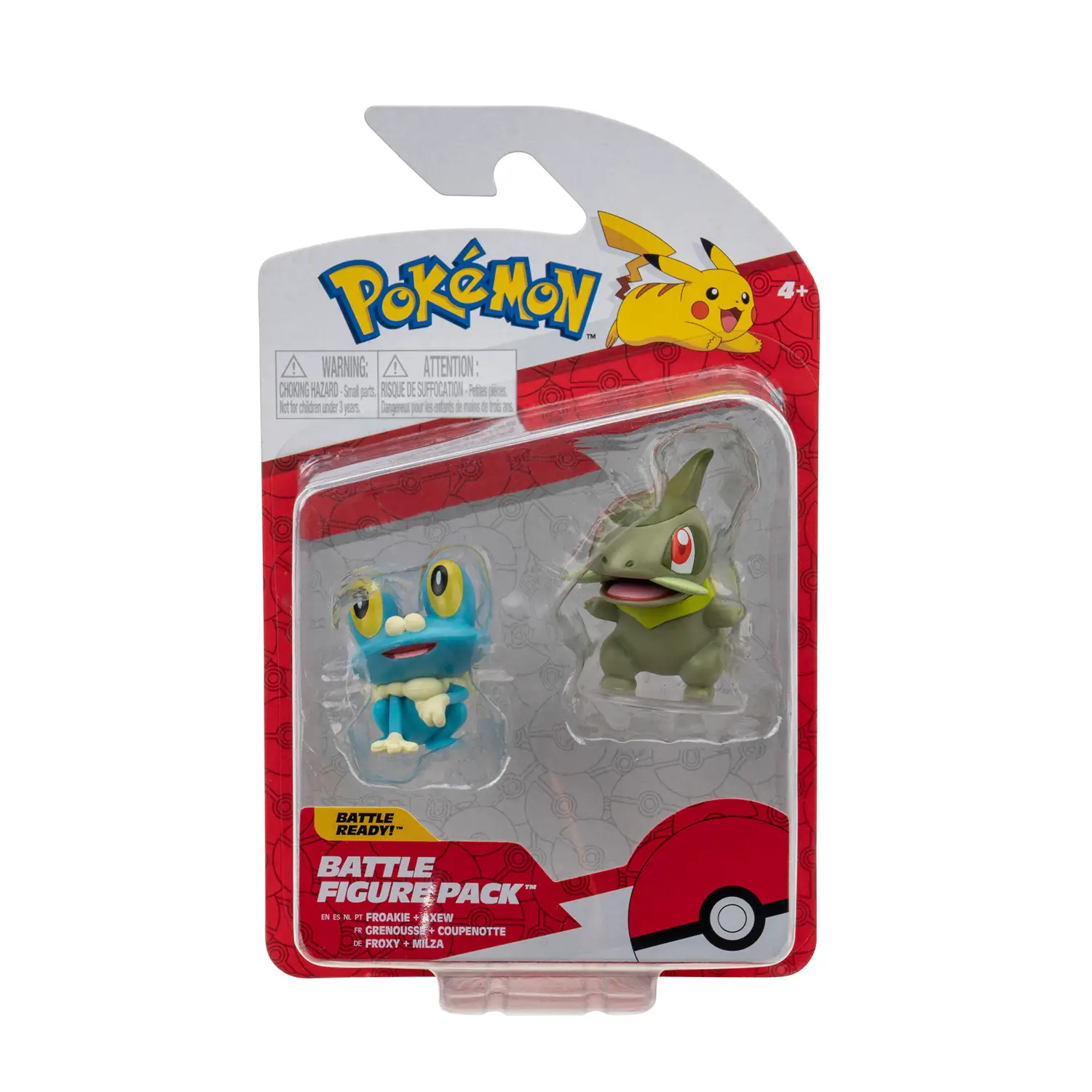 Pokemon Battle Figure Pack: Axew e Froakie - action figures ed accessori
