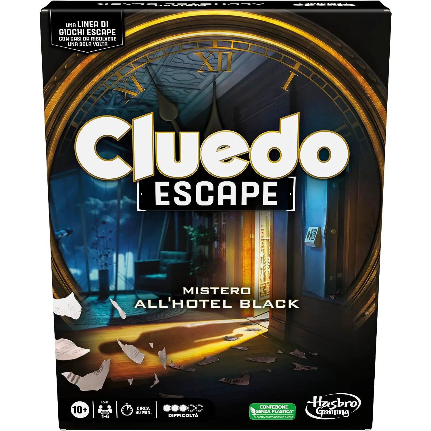 Cluedo Escape – Mistero all’Hotel Black | Gioco da Tavolo Misterioso e Cooperativo - Giochi di società