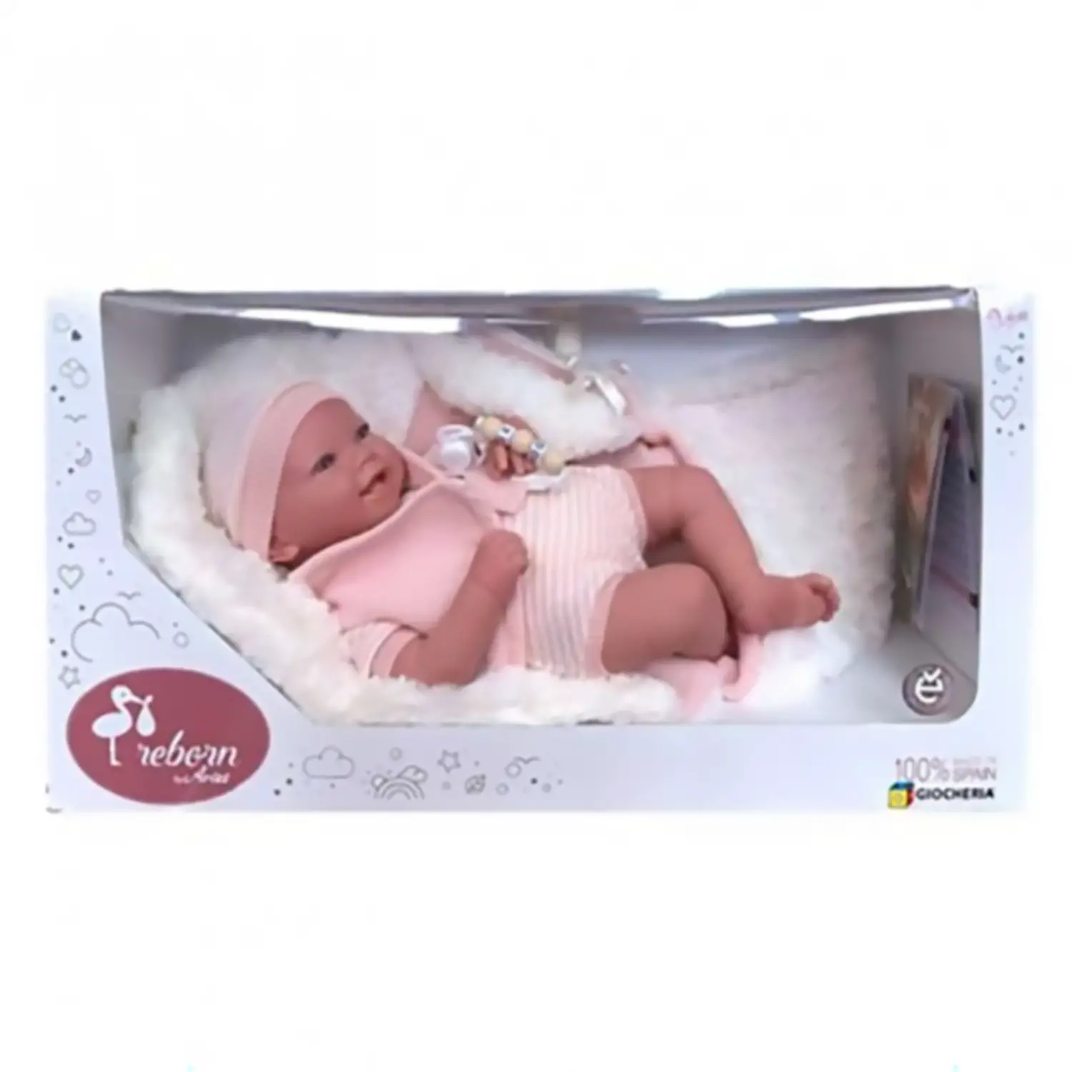 Arias Reborn 45 cm con Sacco Rosa - Bambole e accessori