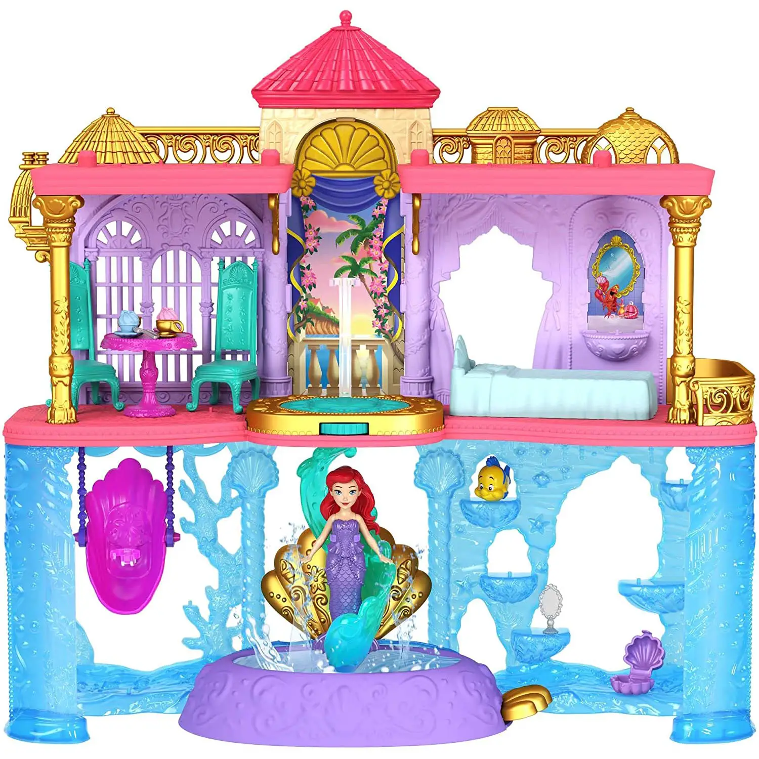 Disney Princess Set Componibili Castello Dei Due Mondi di Ariel - collezionabili bambina