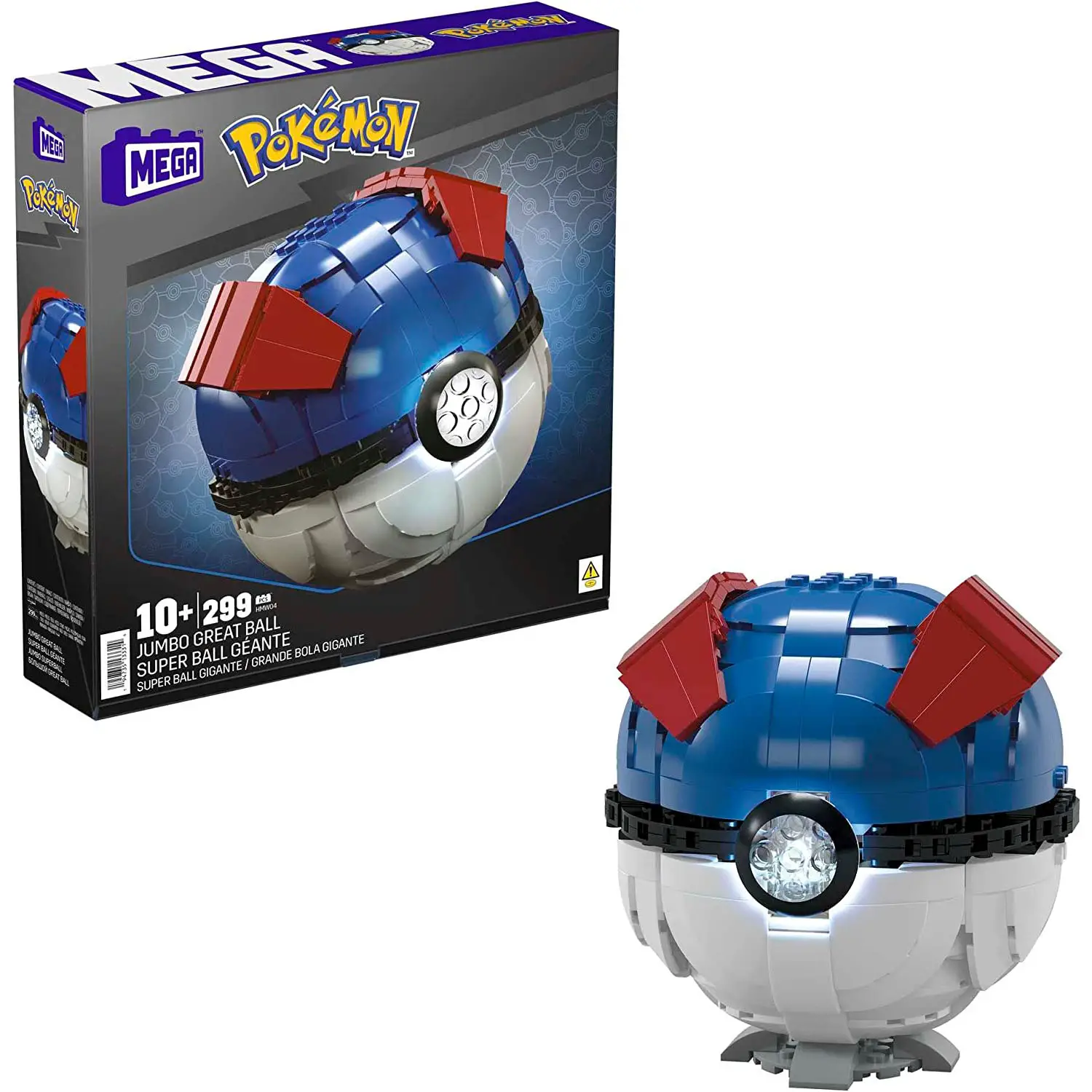 Mega Pokemon Pokeball Gigante Da Costruire HMW04 - tematiche