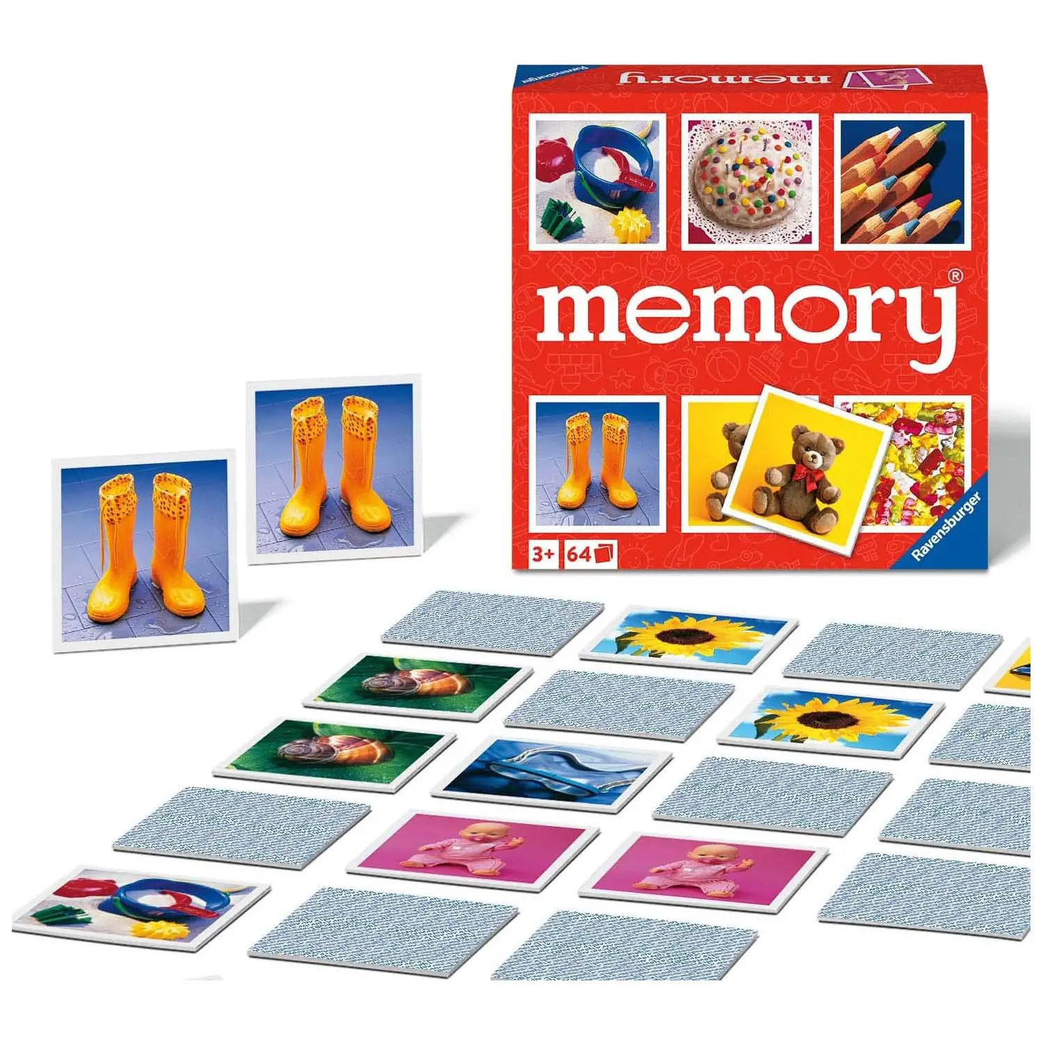 Memory Junior Ravensburger – Gioco di Memoria per Bambini dai 3 Anni - Memory e Domino