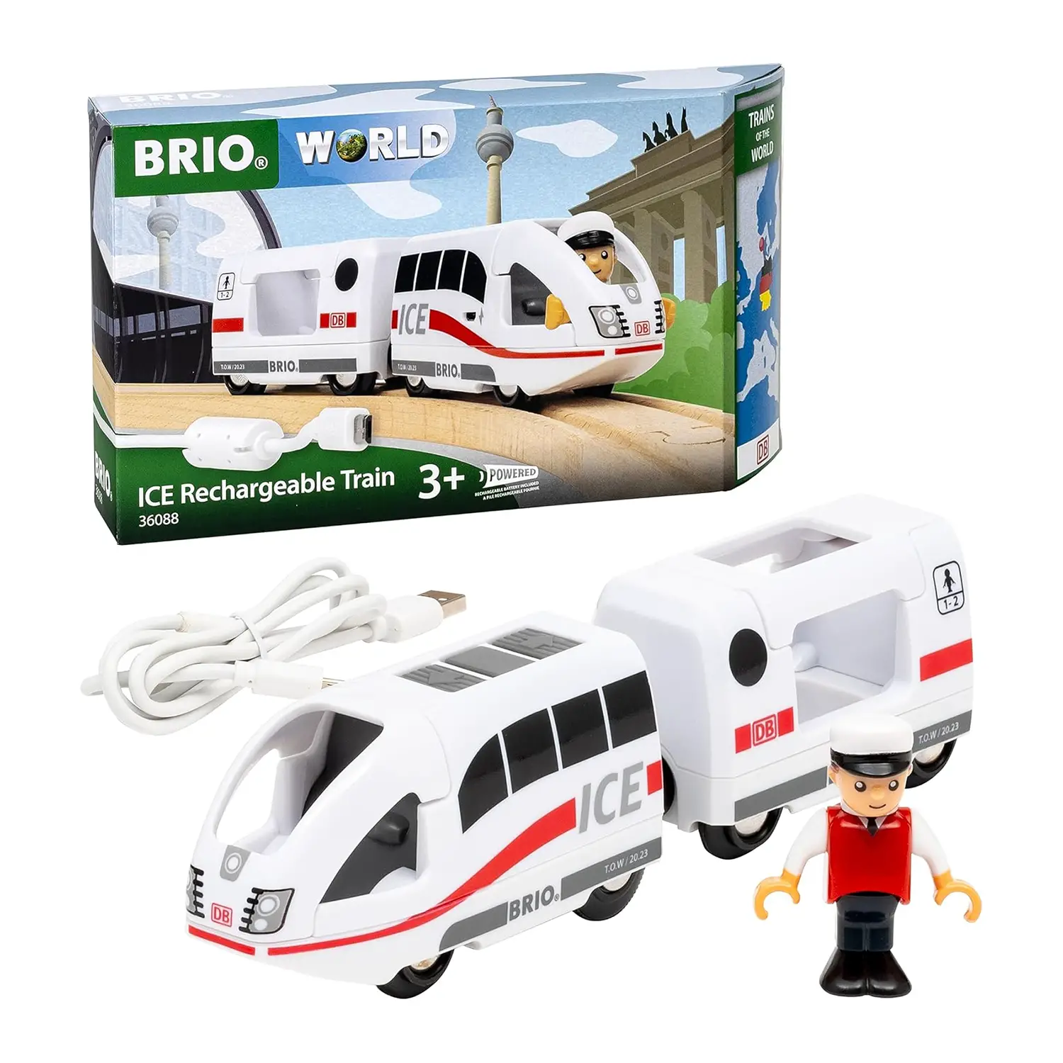 Trenino Brio Ricaricabile Ice - Costruzioni in legno