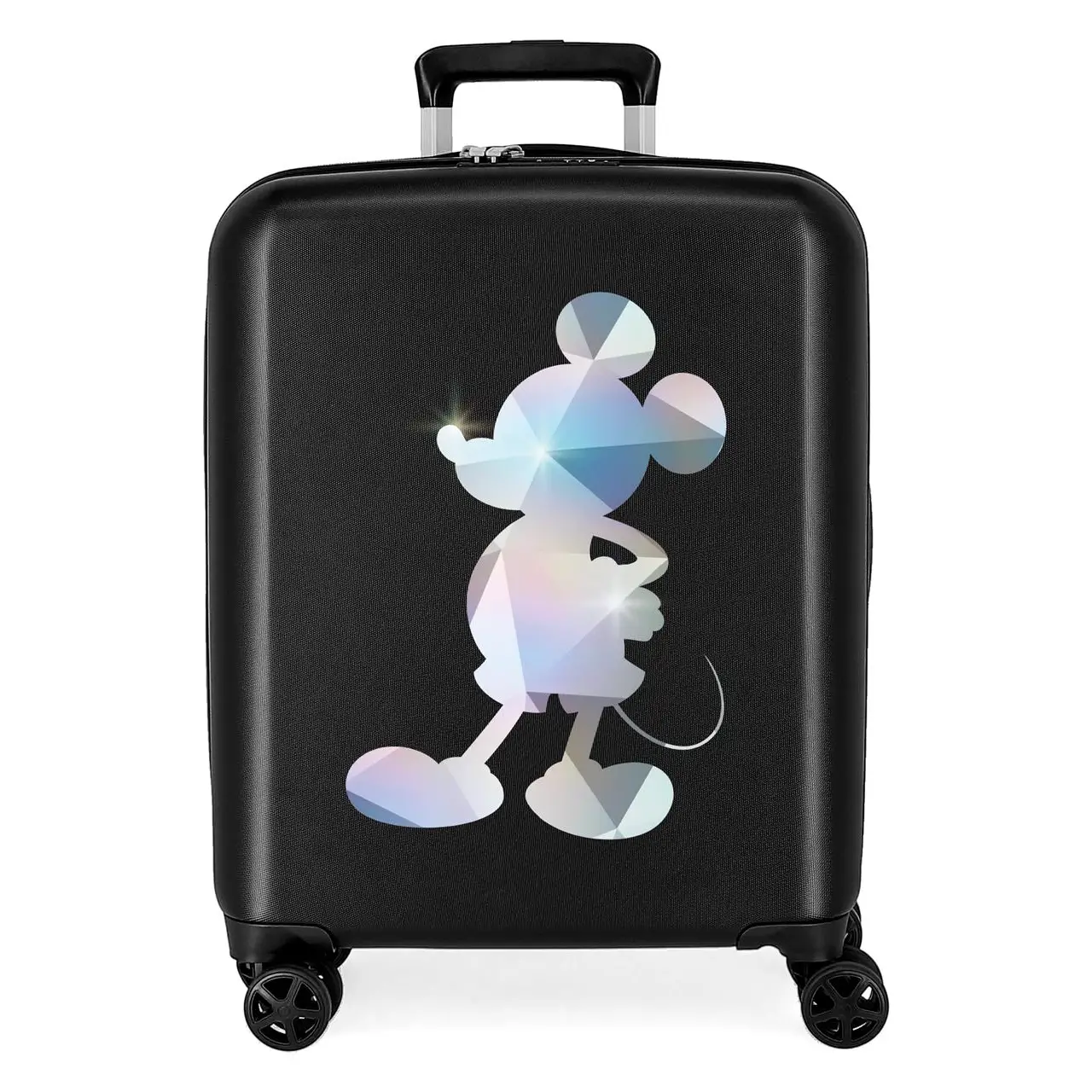 Disney 100 Mickey Silver Trolley ABS 55 cm 4 Ruote - valige e borse da viaggio