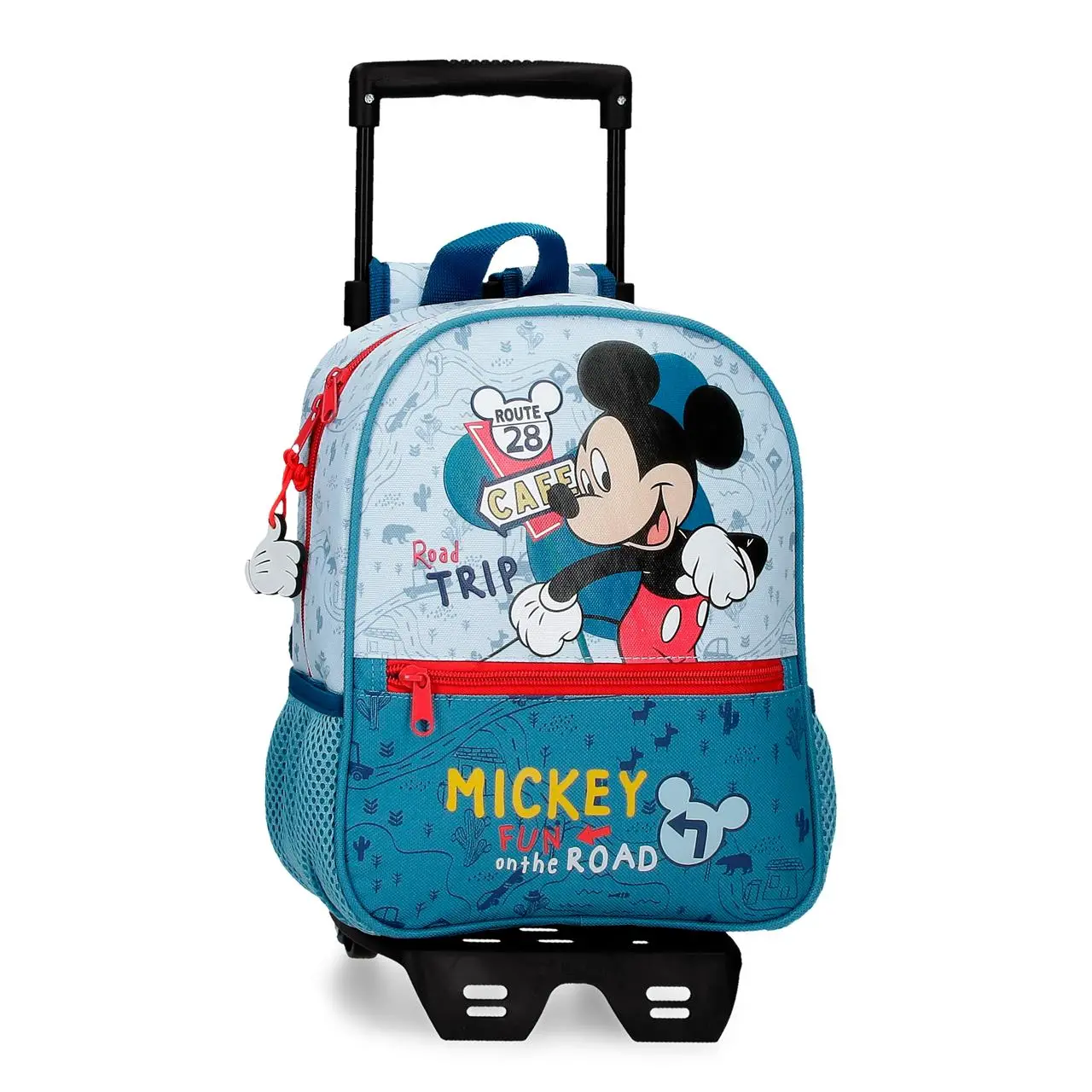 Mickey Road Trip Zainetto Asilo 28 cm con Trolley - zainetti asilo