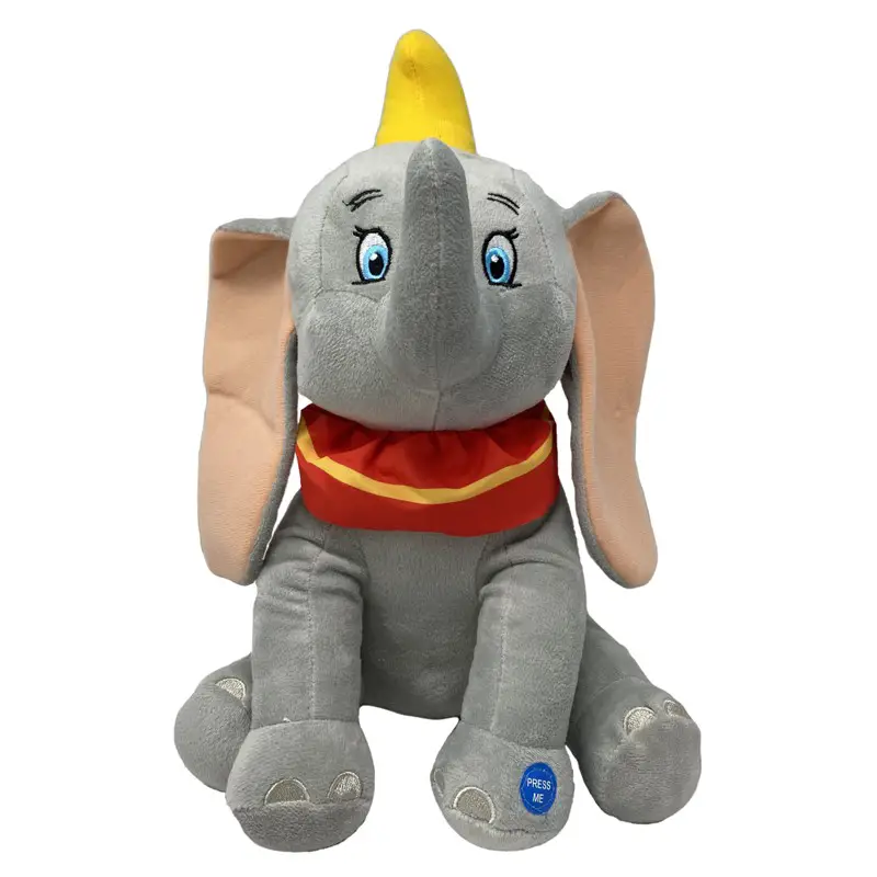 Peluche Dumbo Animal Friends Seduto cm. 30 Con Suono Misura 3+ - peluches 0/36 mesi