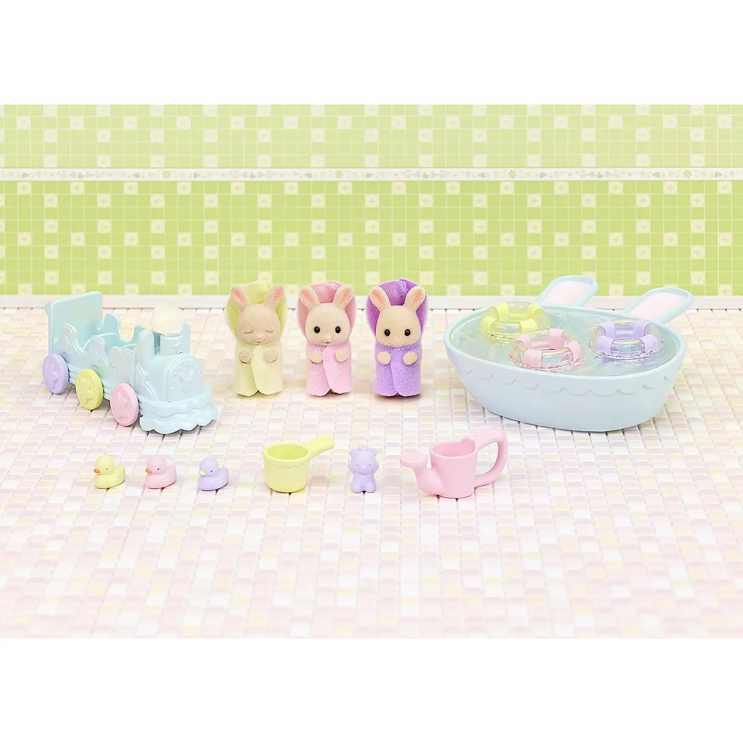 Sylvanian Families Set Bagnetto Dei Trigemini - collezionabili bambina