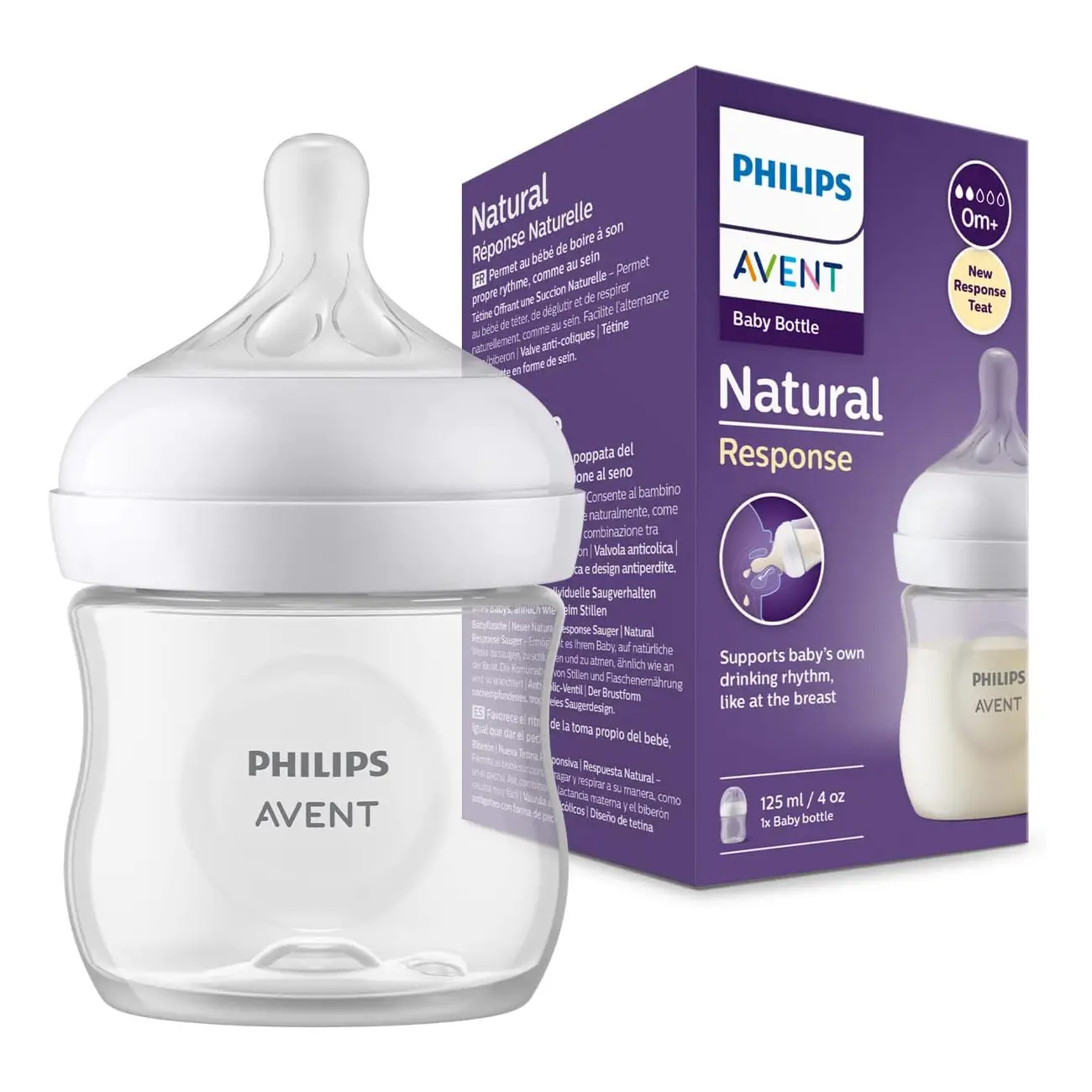 Biberon Natural 3.0 125 ml Trasparente - biberon e accessori