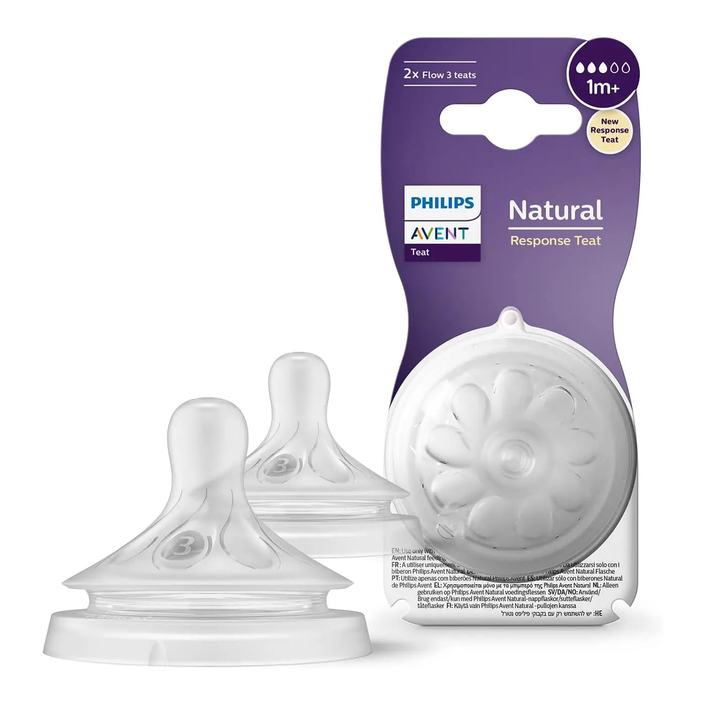 Tettarella Natural 3.0 2 pezzi +1 Mesi - biberon e accessori