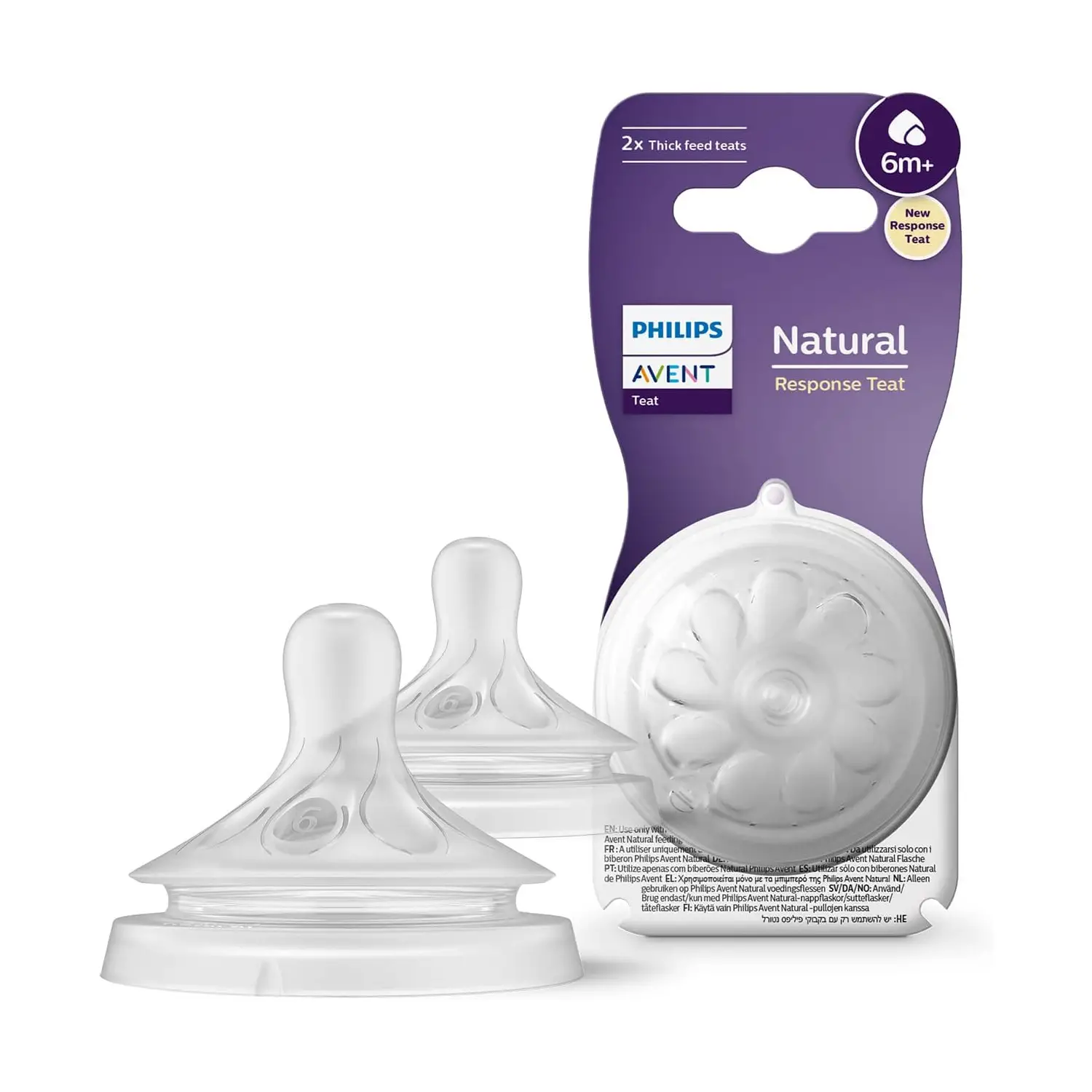 Tettarella Natural 3.0 2 pezzi +6 Mesi Liquidi Densi - biberon e accessori