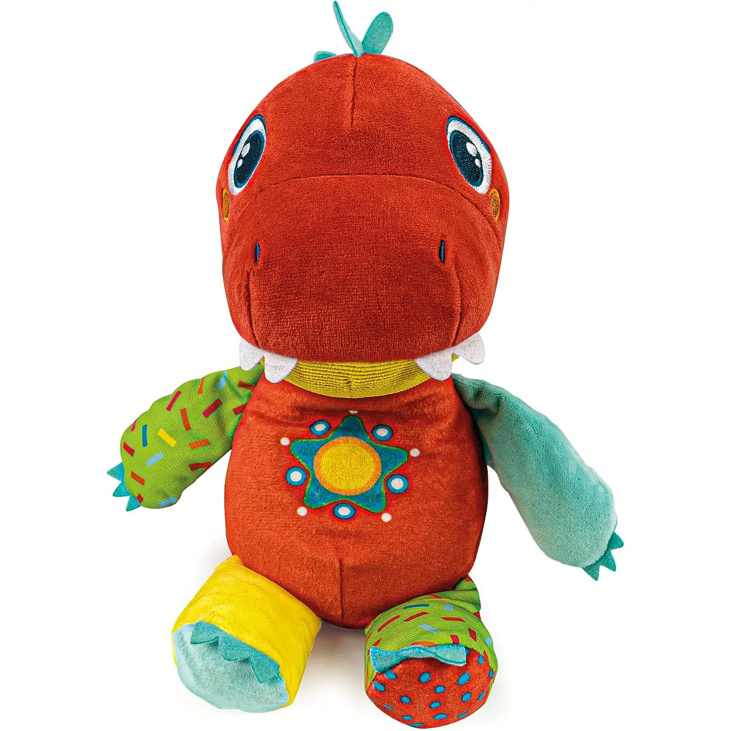 Milo Il Mio Dinosauro Peluche Multisensoriale, Interattivo, Educativo - peluches 0/36 mesi