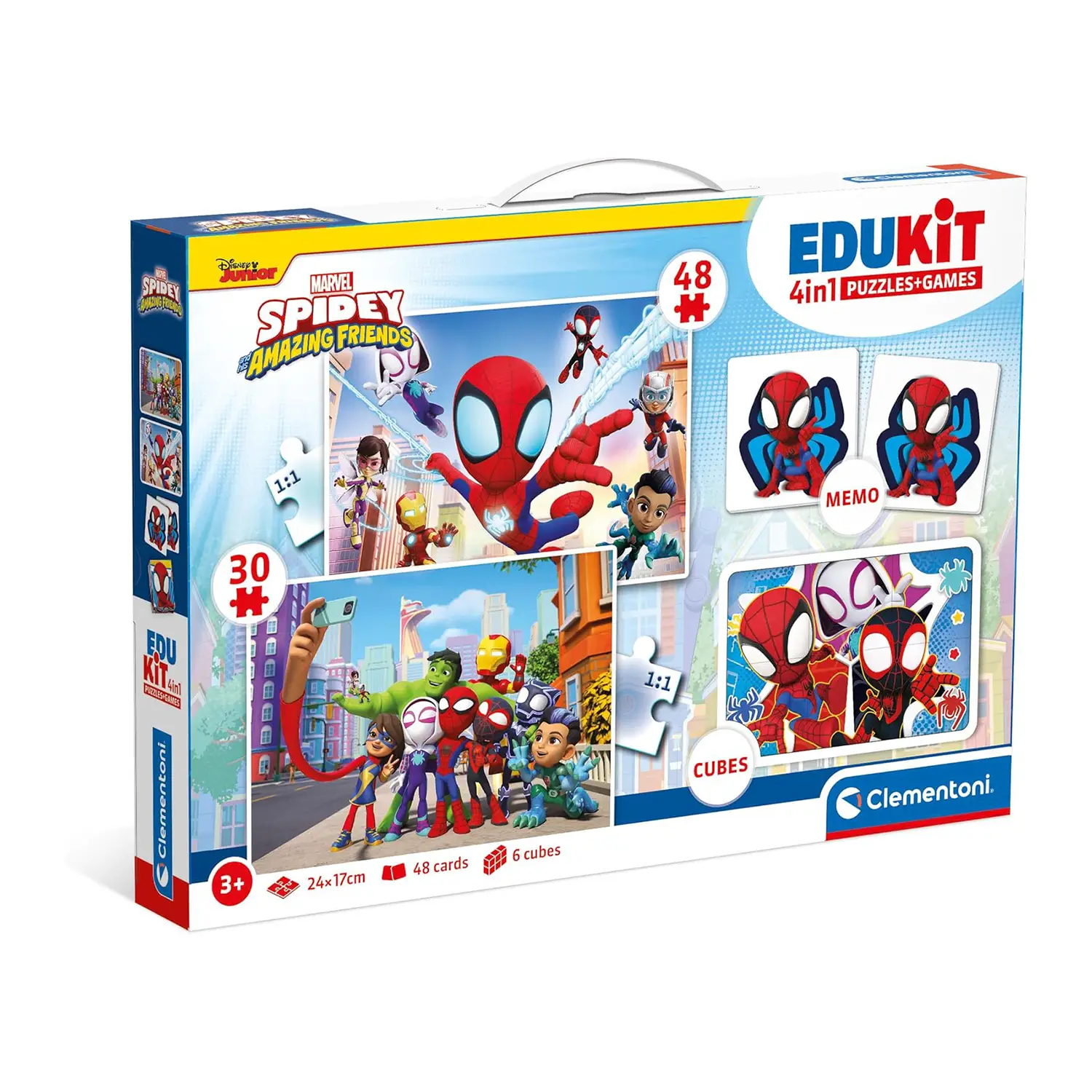 Edukit 4in1 Spidey And His Amazing Frien - Puzzle in cartone