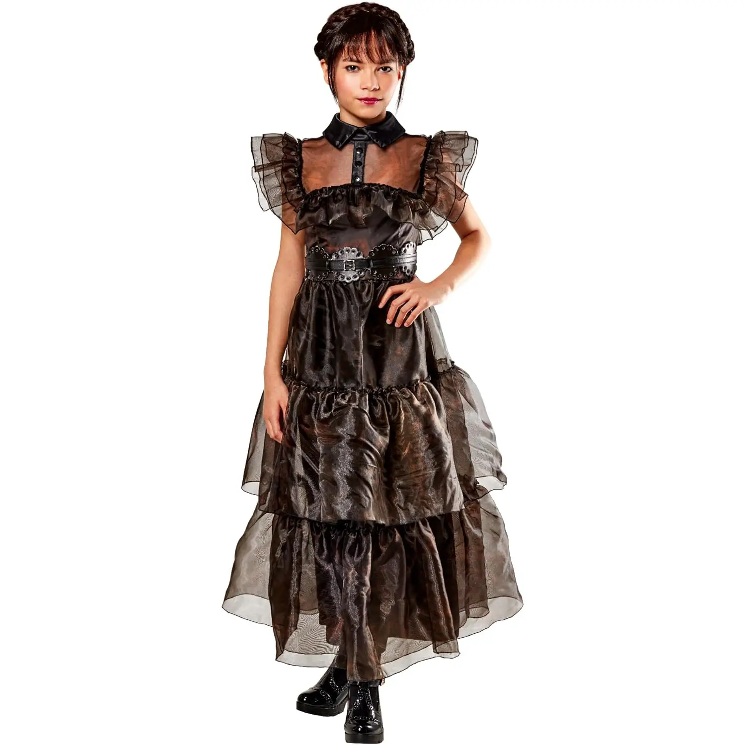 Costume Mercoledì "Wednesday" Addams Raven Dance per Bambine - Taglia M - 9/10 Anni - Abiti halloween