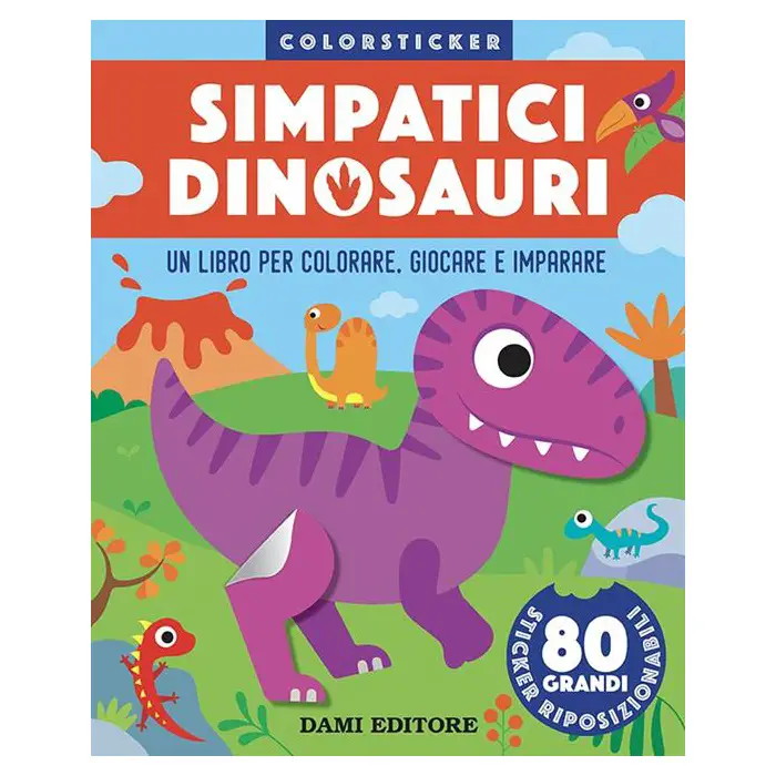 Colorsticker - Simpatici Dinosauri - Prima biblioteca