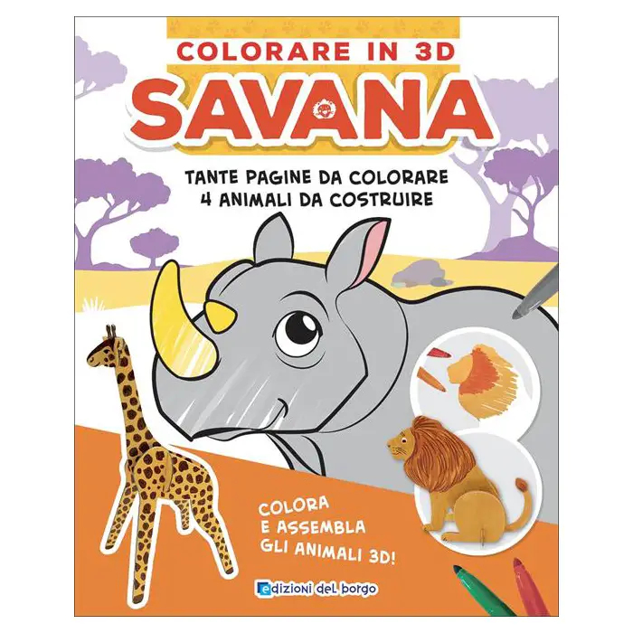 Colorare in 3d - Savana - Prima biblioteca