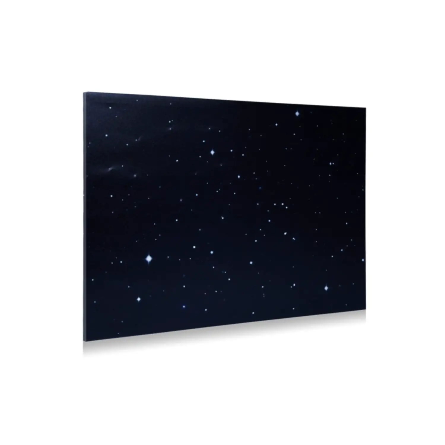 Poster Canvas Illuminato Stelle cm. 76X56, Materiale decorativo per Presepe - scene e villaggi