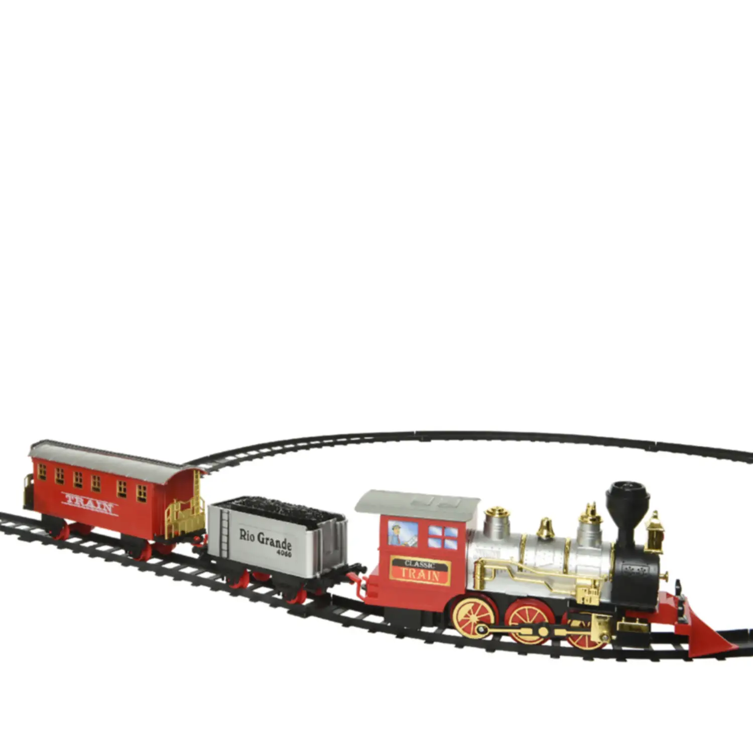 Pista Treno in Plastica con Luce Fissa, Diametro 162 cm - addobbi casa
