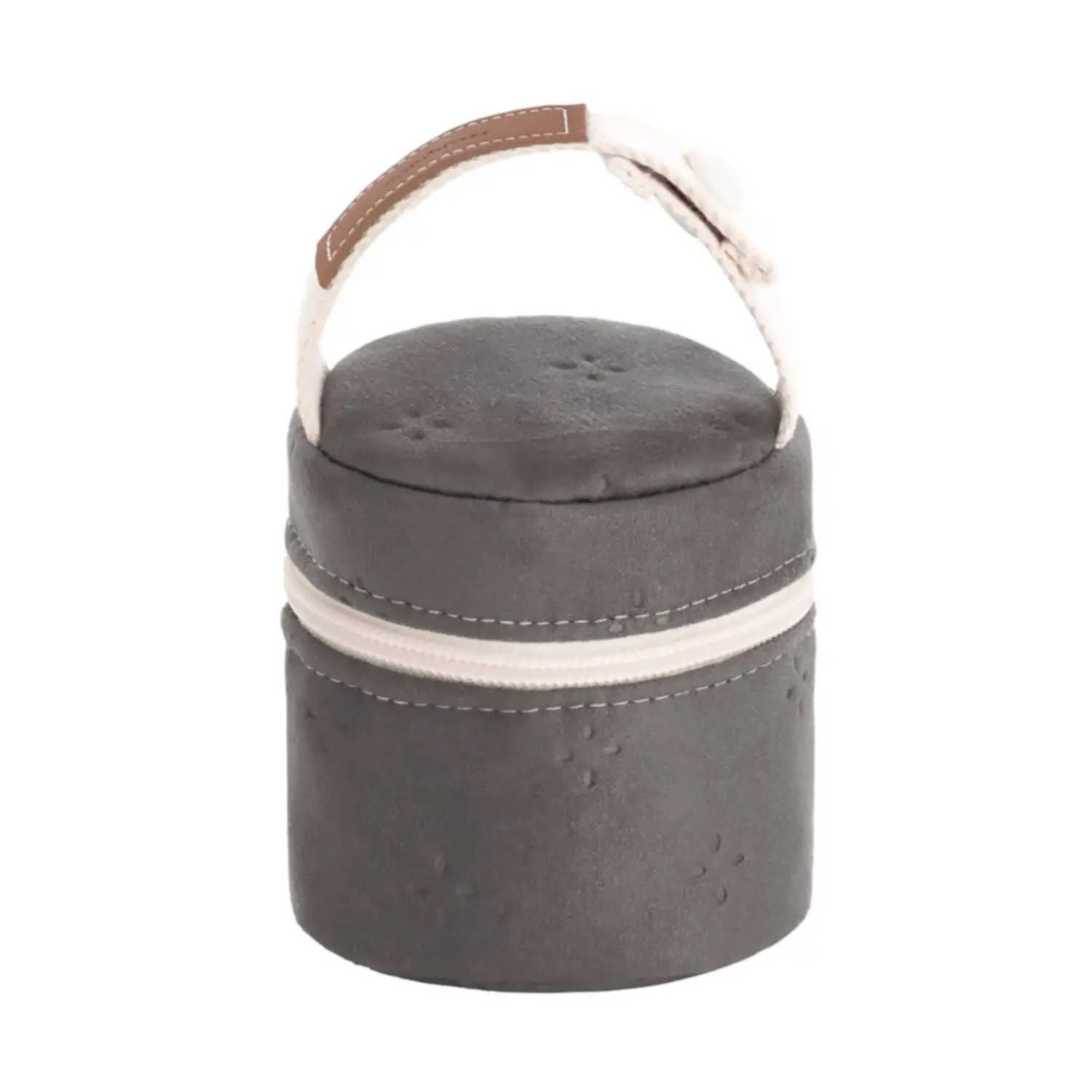 Porta Succhietto Soft Winter Grau 8.5x8.5x11 Cm - ciucci