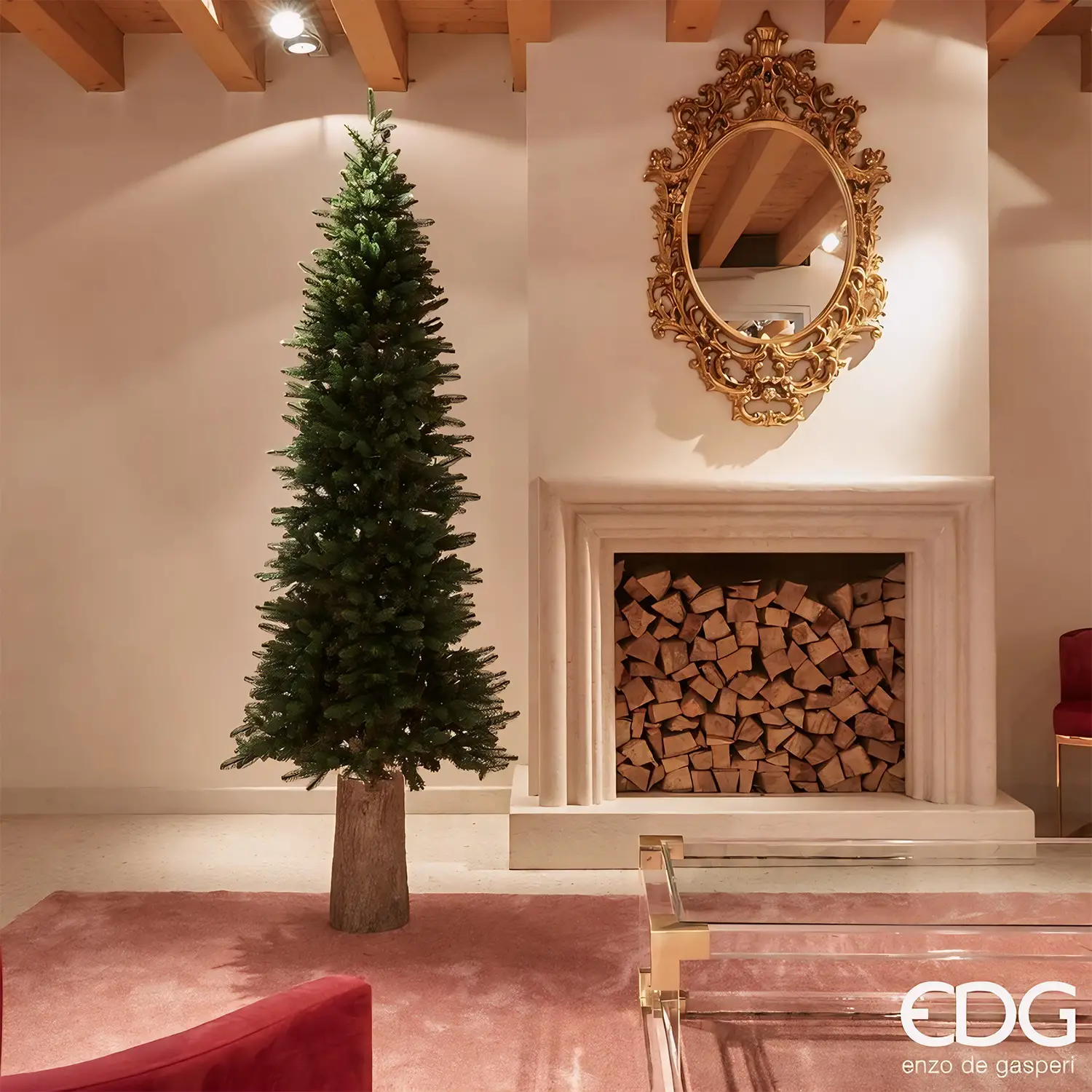 Albero di Natale Pino Slim H210 D81(1418tips) B8 Green - alberi