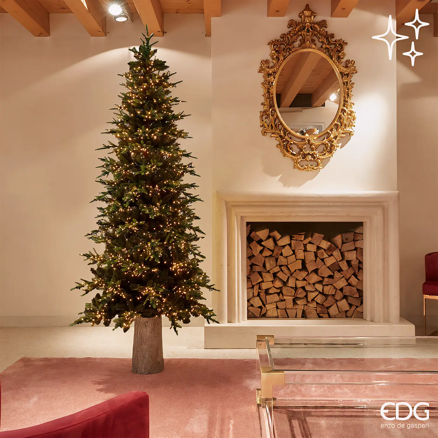 Albero di Natale Pino Luxurynew H210 C/3000led D110 C2 Green - alberi