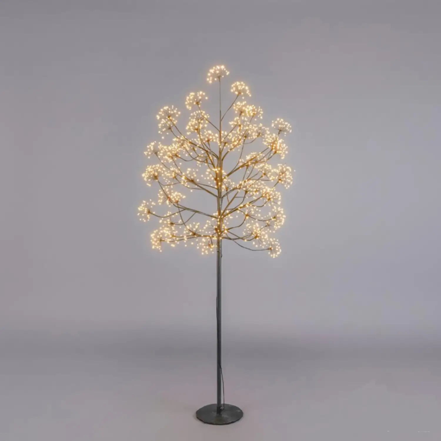 Faggio Natalizio con 1568 LED e Ciuffi: Altezza 180 cm, Diametro 85 cm, Black **ULTIMO PEZZO** - alberi led di design