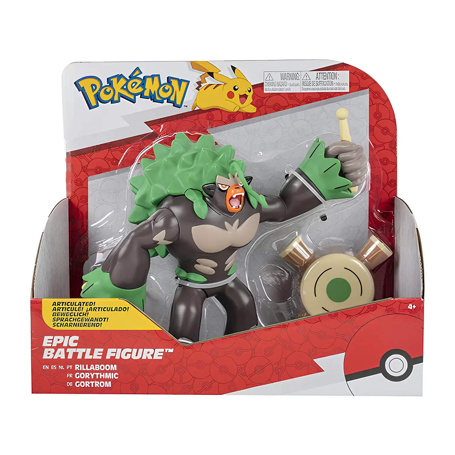 Pokemon Personaggio gigante articolato: Rillaboom - action figures ed accessori