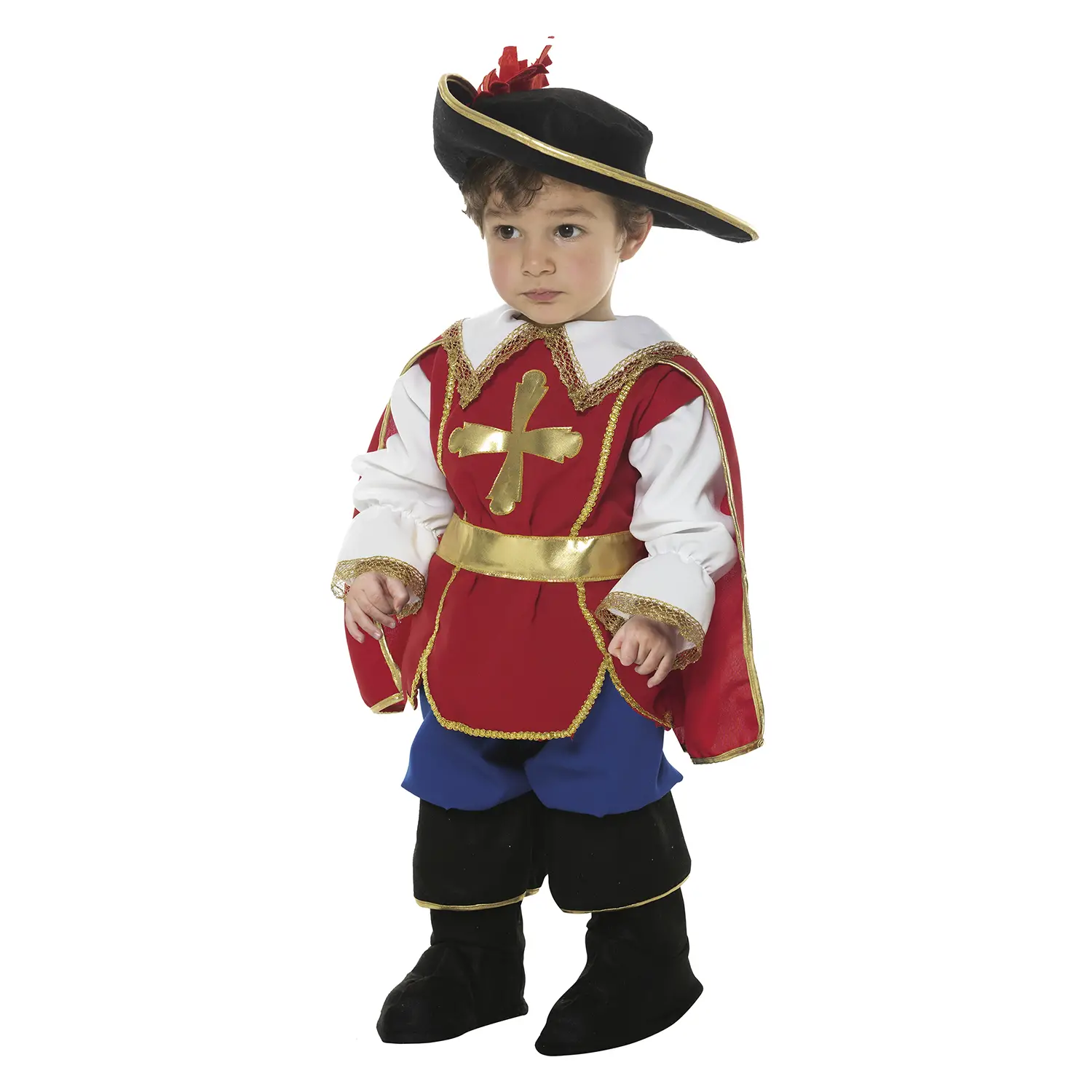 Costume Moschettiere Easy Baby -Taglia 1/2 Anni - abiti bambino e bambina