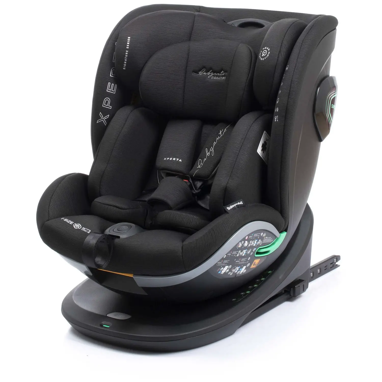Seggiolino Auto Xperta Black Line I-size Con Base Girevole 360° 40-150cm - bambini 40-150 cm (0-12 anni)