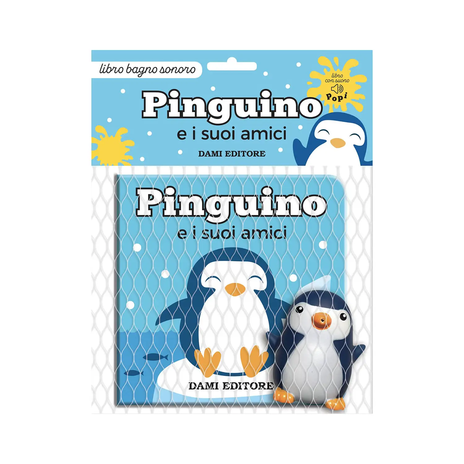 Libro da Bagnetto, Pinguino e i Suoi Amici con Pupazzo - Prima biblioteca