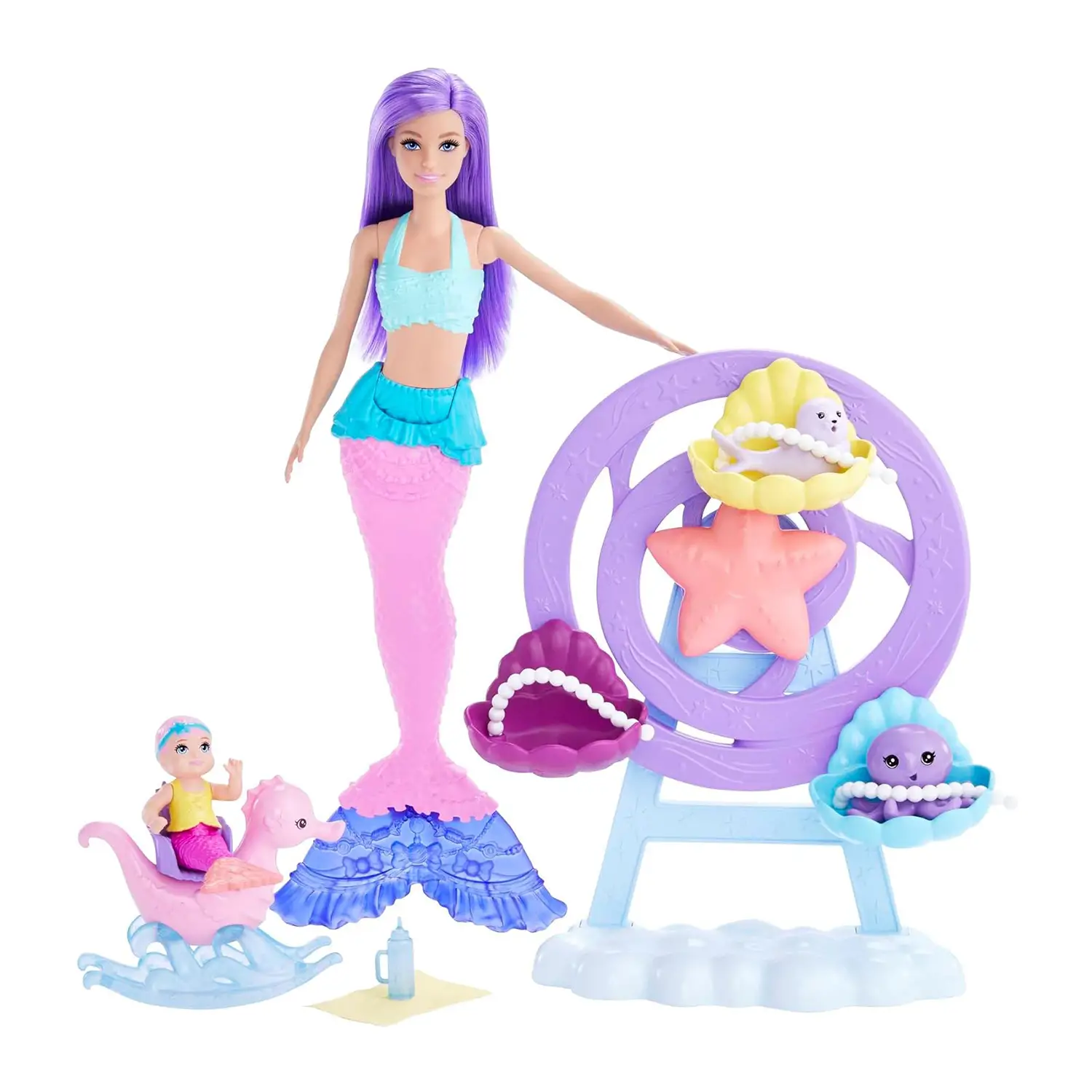 Barbie Dreamtopia - Bambola Barbie Sirena Playset - collezionabili bambina