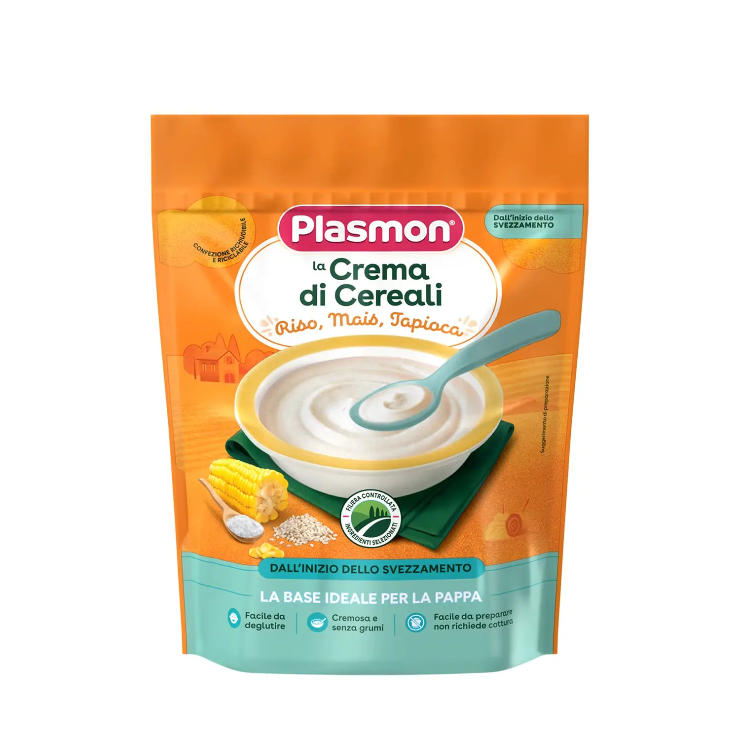 Cereali Plasmon gr. 200 Mais Tapioca - farine e creme