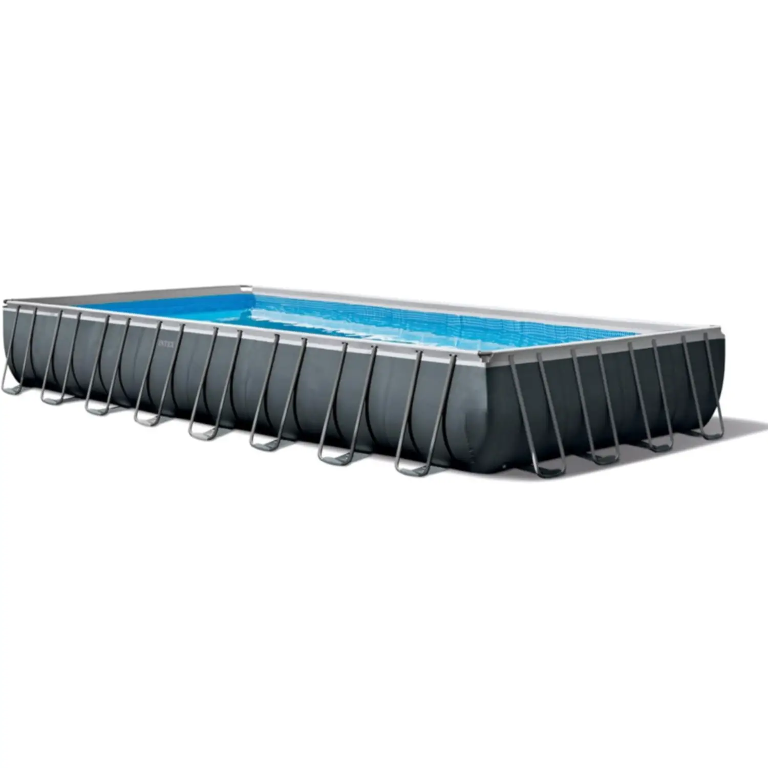 Piscina Ultra Xtr Frame Rettangolare 975x488x132 Pompa Sabbia, Scaletta Doppia, Telo, Copertura - piscine rigide