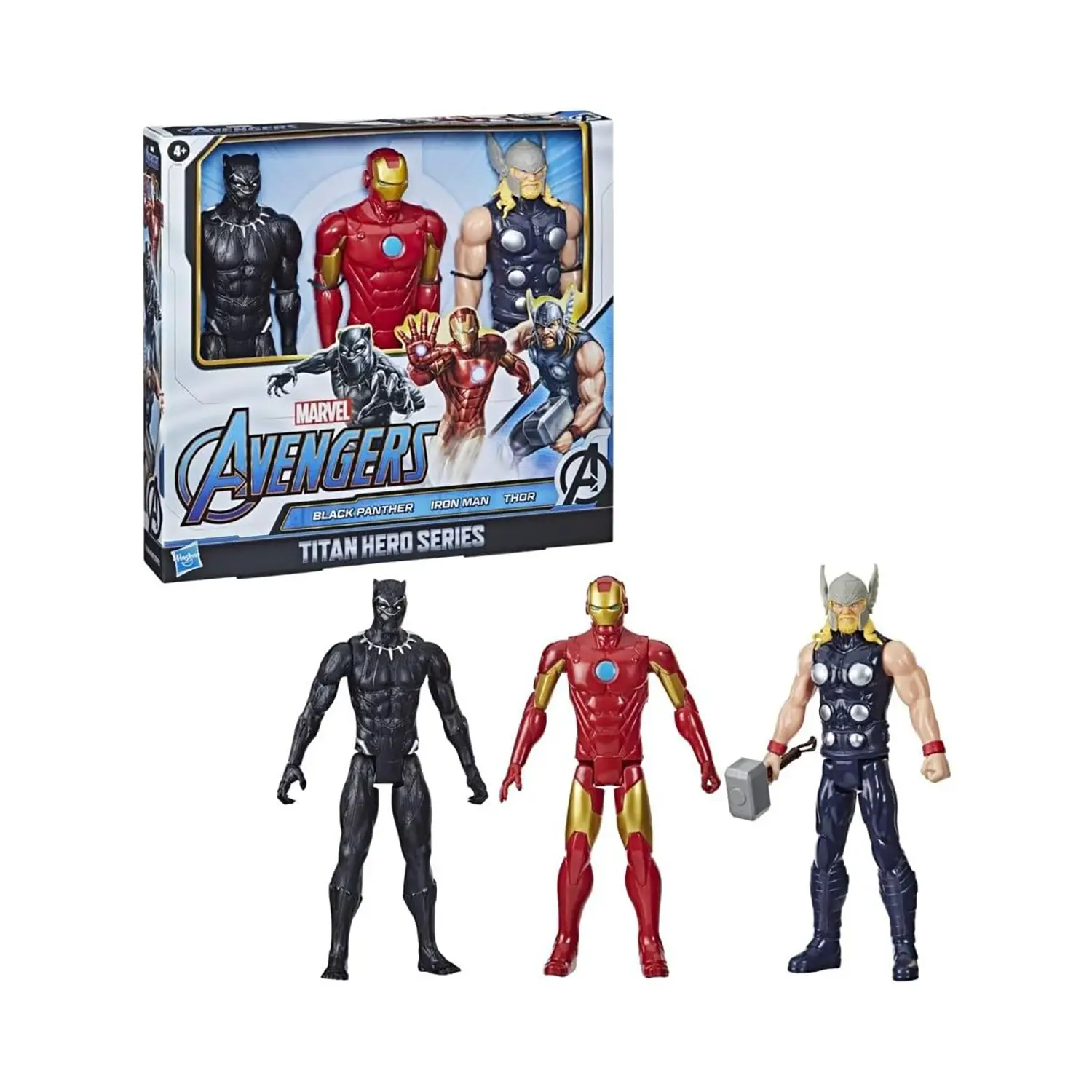 Marvel Avengers Titan Hero - Set 3 Personaggi da 30 cm - action figures ed accessori