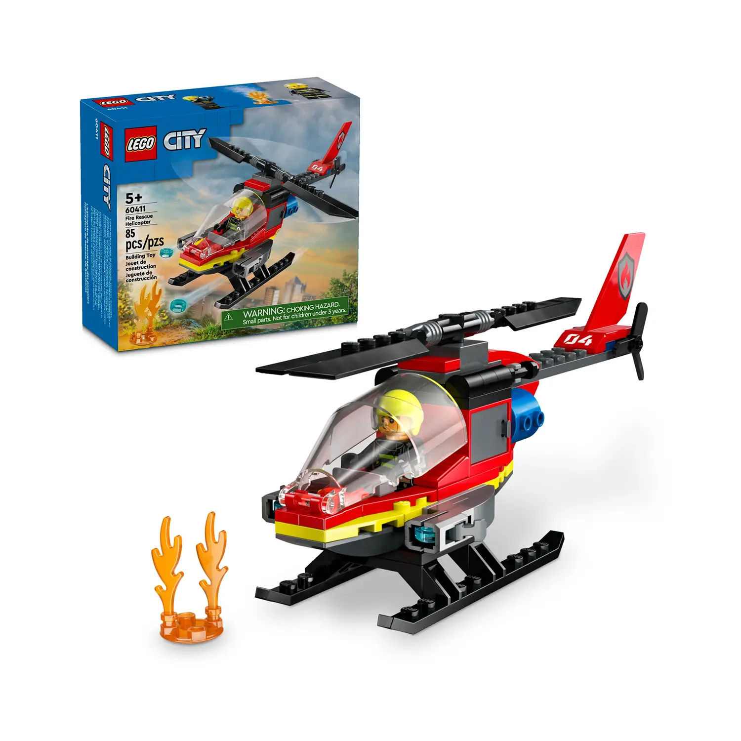 Lego City Elicottero Dei Pompieri 60411 - lego