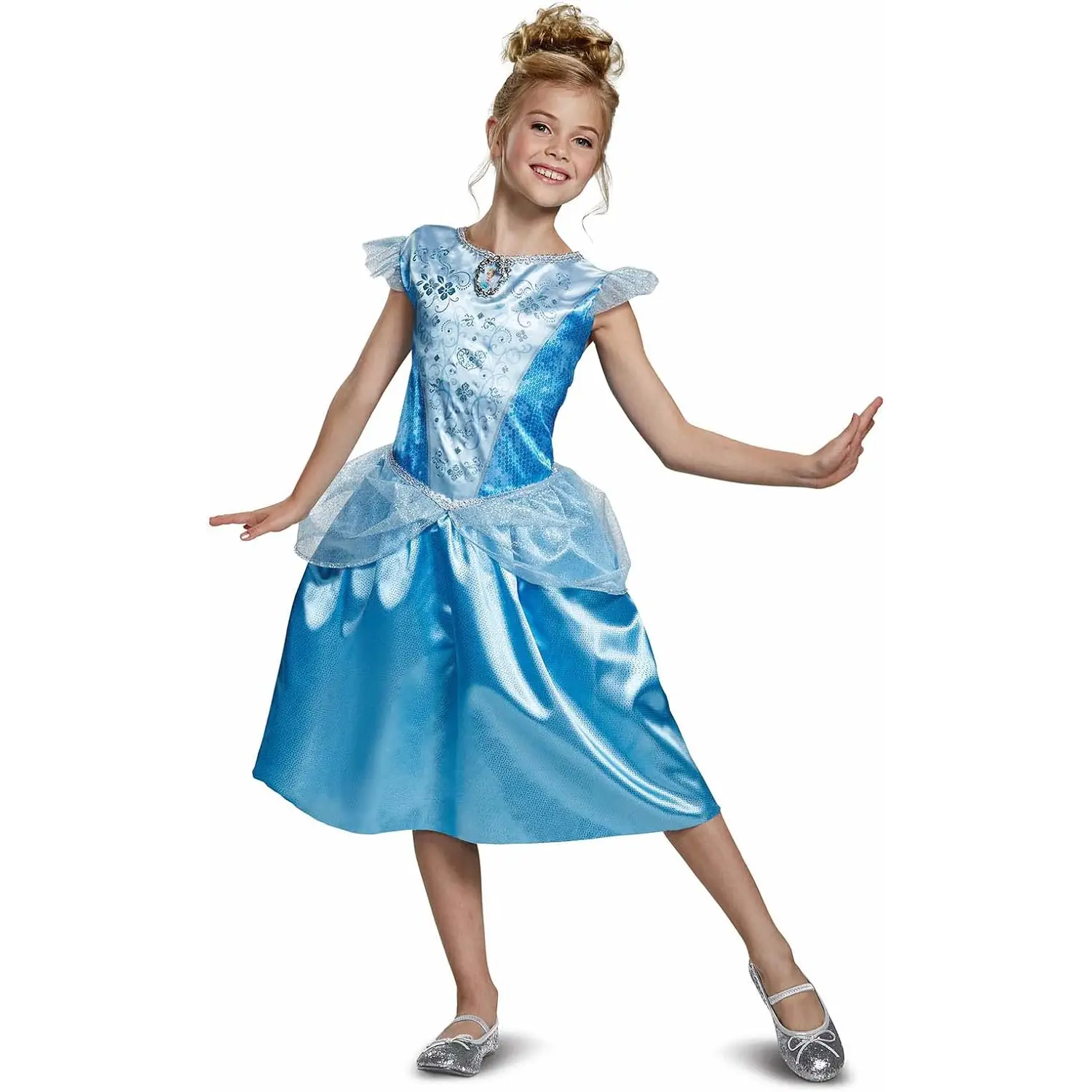 Costume Principessa Cenerentola per Bambine - Taglia S - 5/6 Anni - abiti bambino e bambina