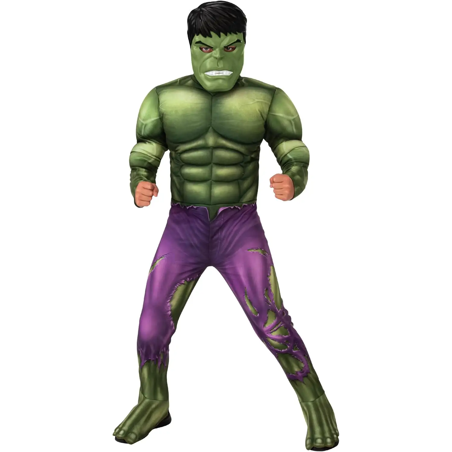 Costume Hulk Deluxe per Bambini - Taglia XS - 5/6 anni - abiti bambino e bambina