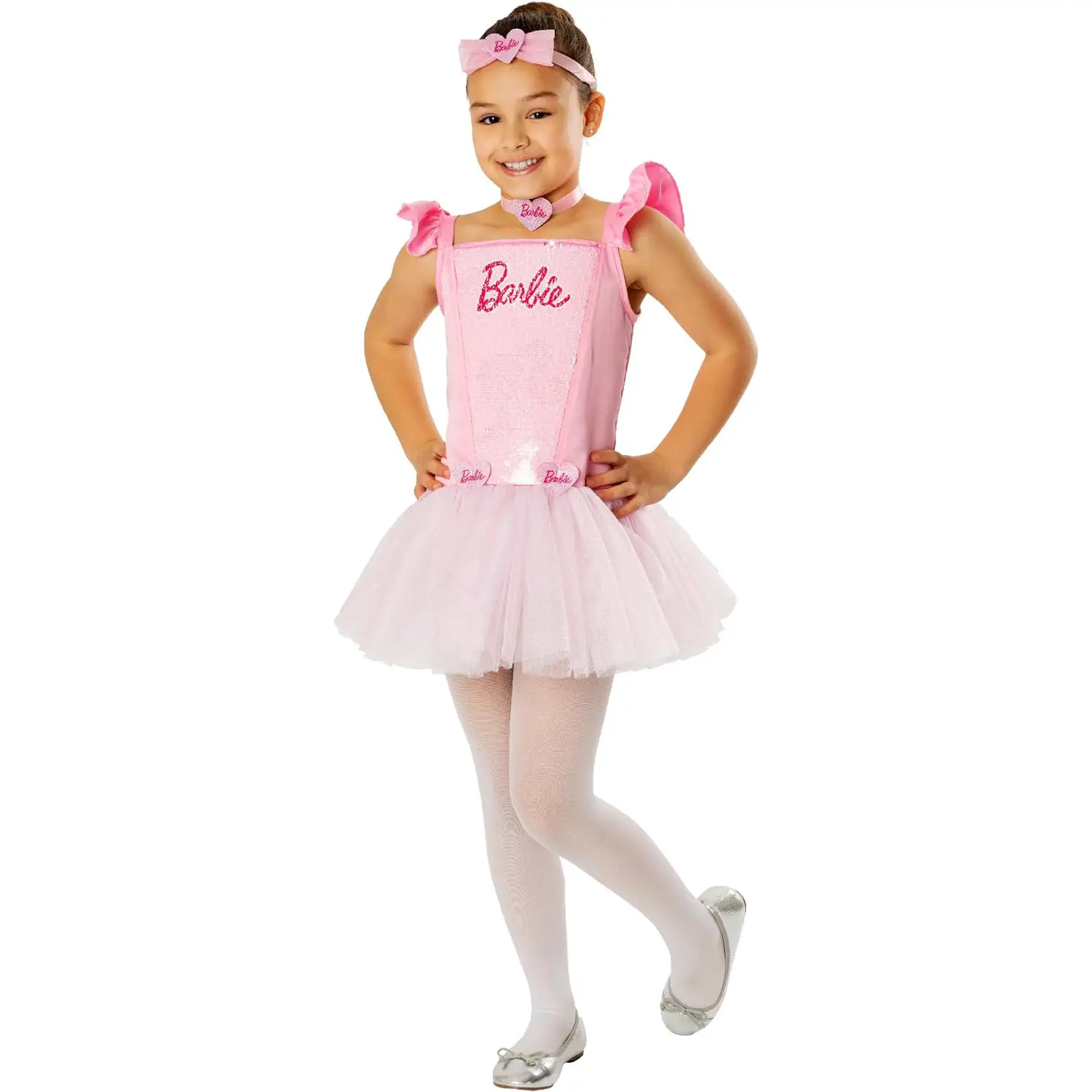 Costume Barbie Ballerina per Bambine - Taglia S - 3/4 anni - abiti bambino e bambina