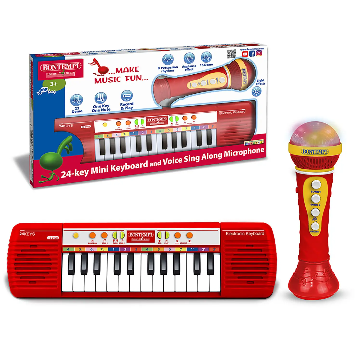 Tastiera 24 Tasti con Microfono per Karaoke - musicali