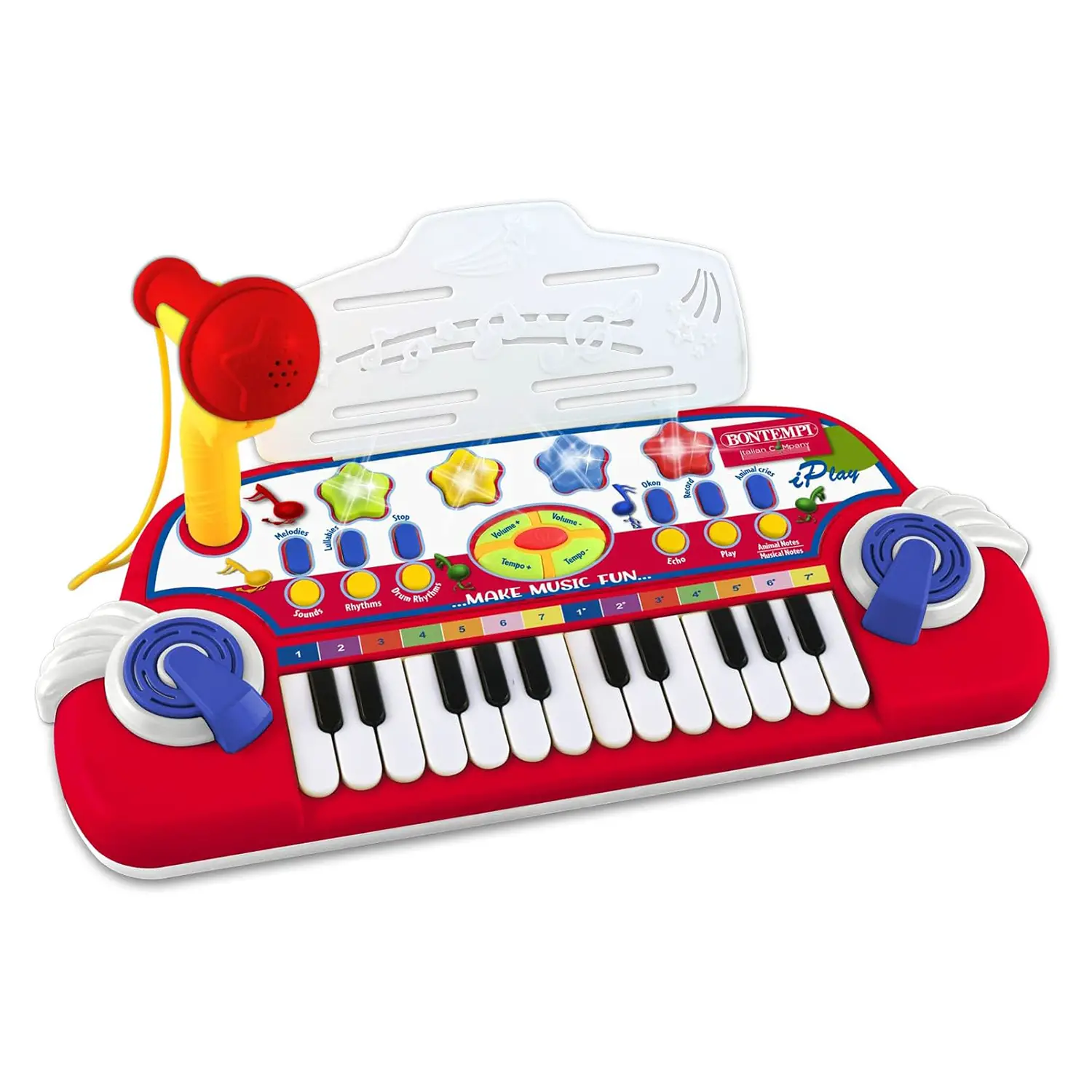 Tastiera Elettronica 24 Tasti con Microfono - Gioco Musicale - musicali