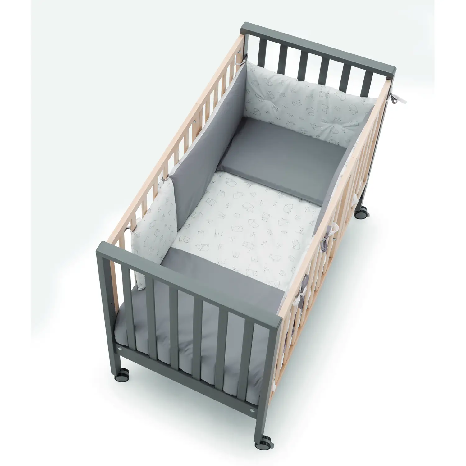 Evolution Completo Sfilabile Orsetti – Bianco Grigio - lenzuolini