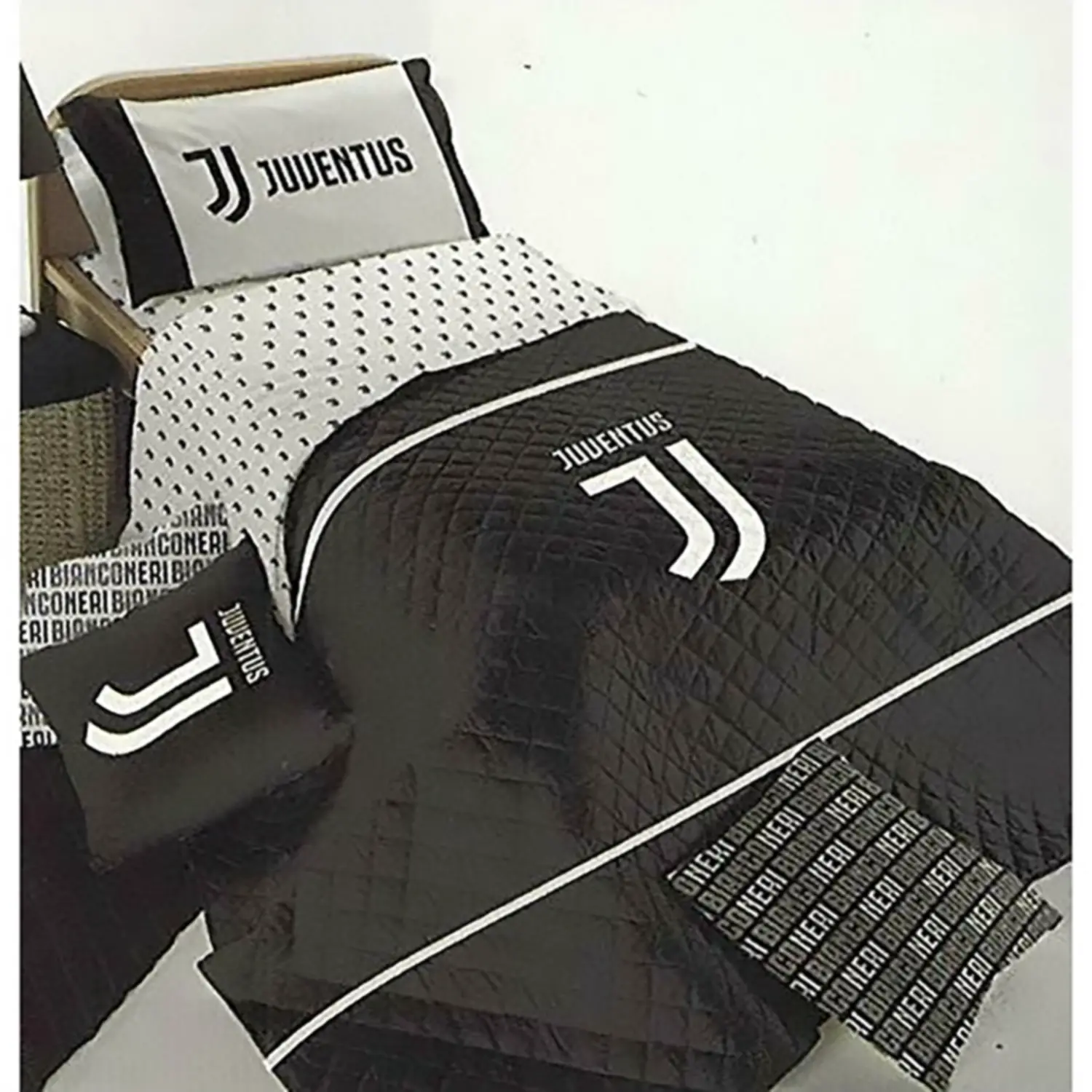 Copriletto Trapuntato 1 Piazza Micro Juventus 170x260 Cm - biancheria casa