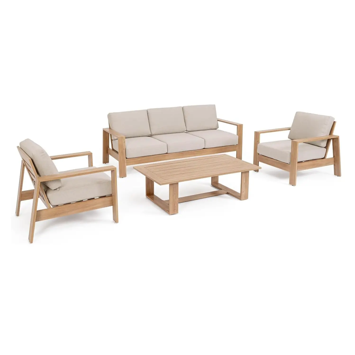 Baltic Set Salotto Naturale Completo di Cuscini Bizzotto - set e salotti