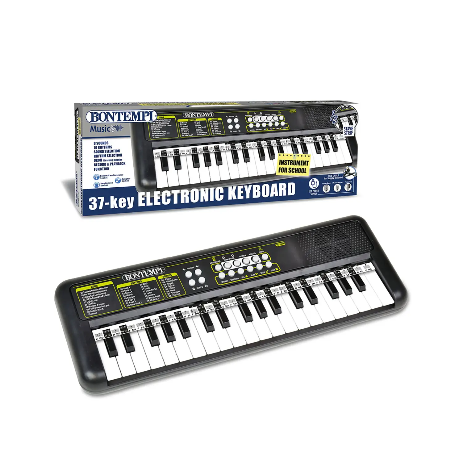 Tastiera 37 Tasti: Didattica, USB, Effetti Musicali - Portatile - strumenti musicali