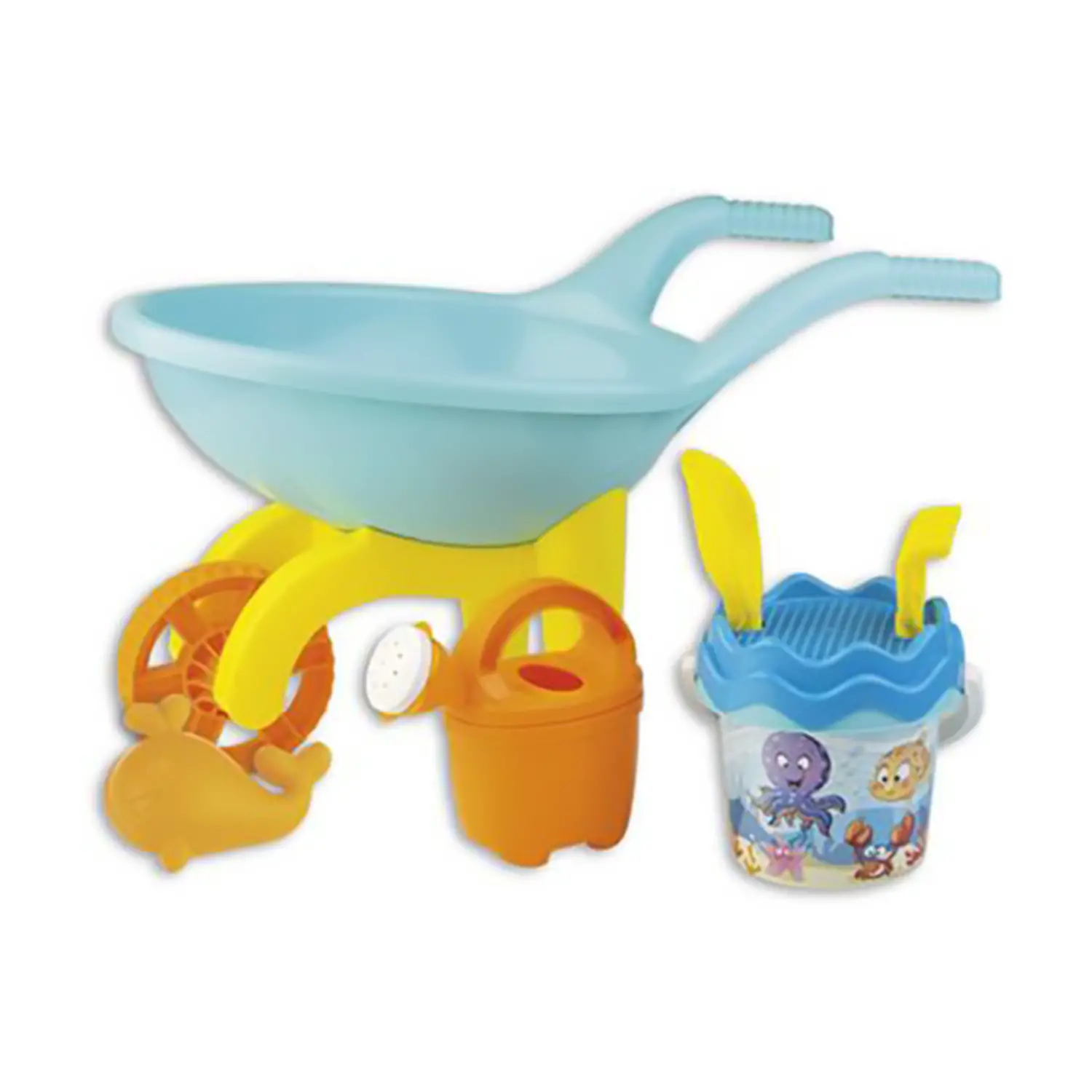 Carriola Matteuz Set Mare Happy Fish - Giochi acqua e sabbia