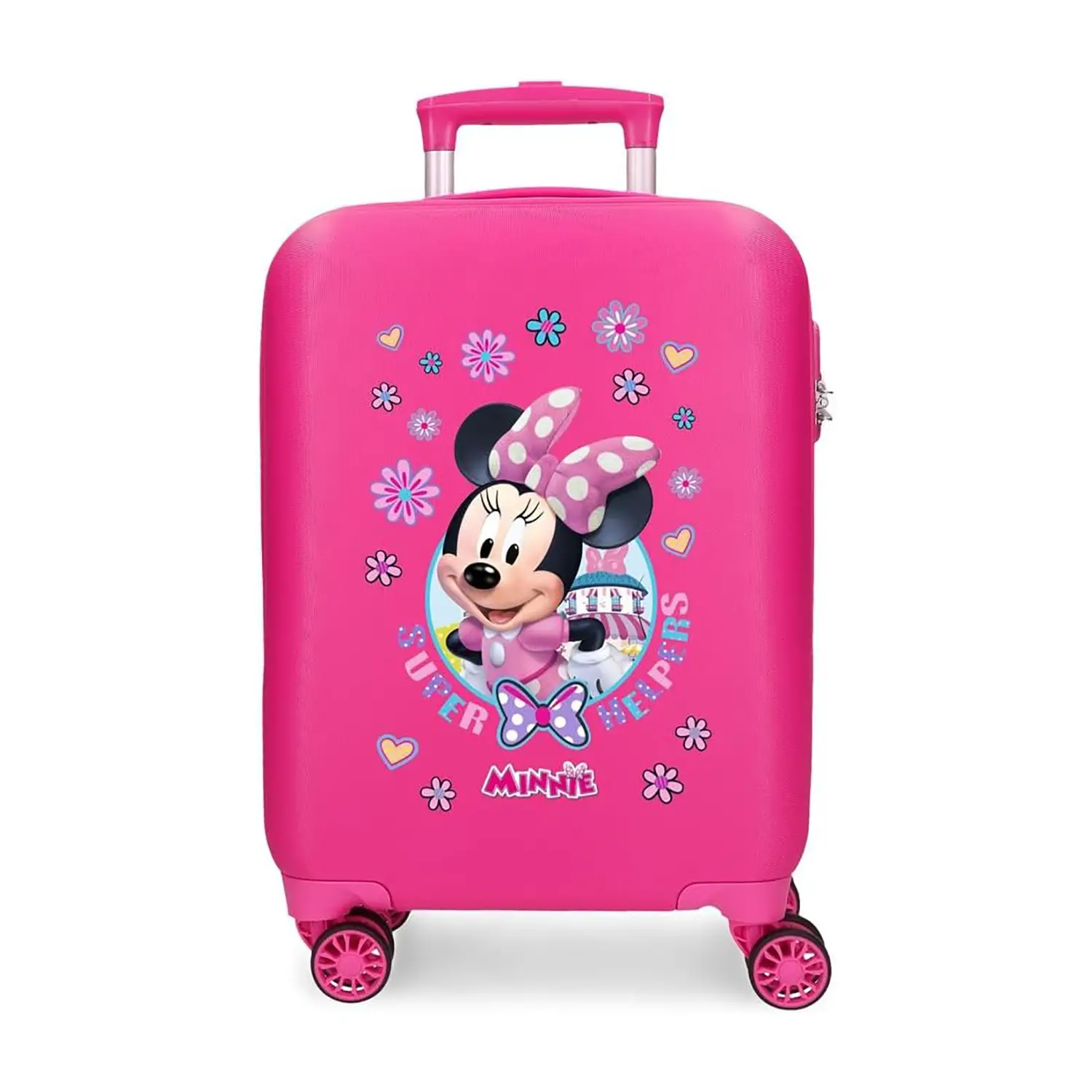 Minnie Super Helpers Trolley Abs 50cm 4 Ruote Fucsia - valige e borse da viaggio