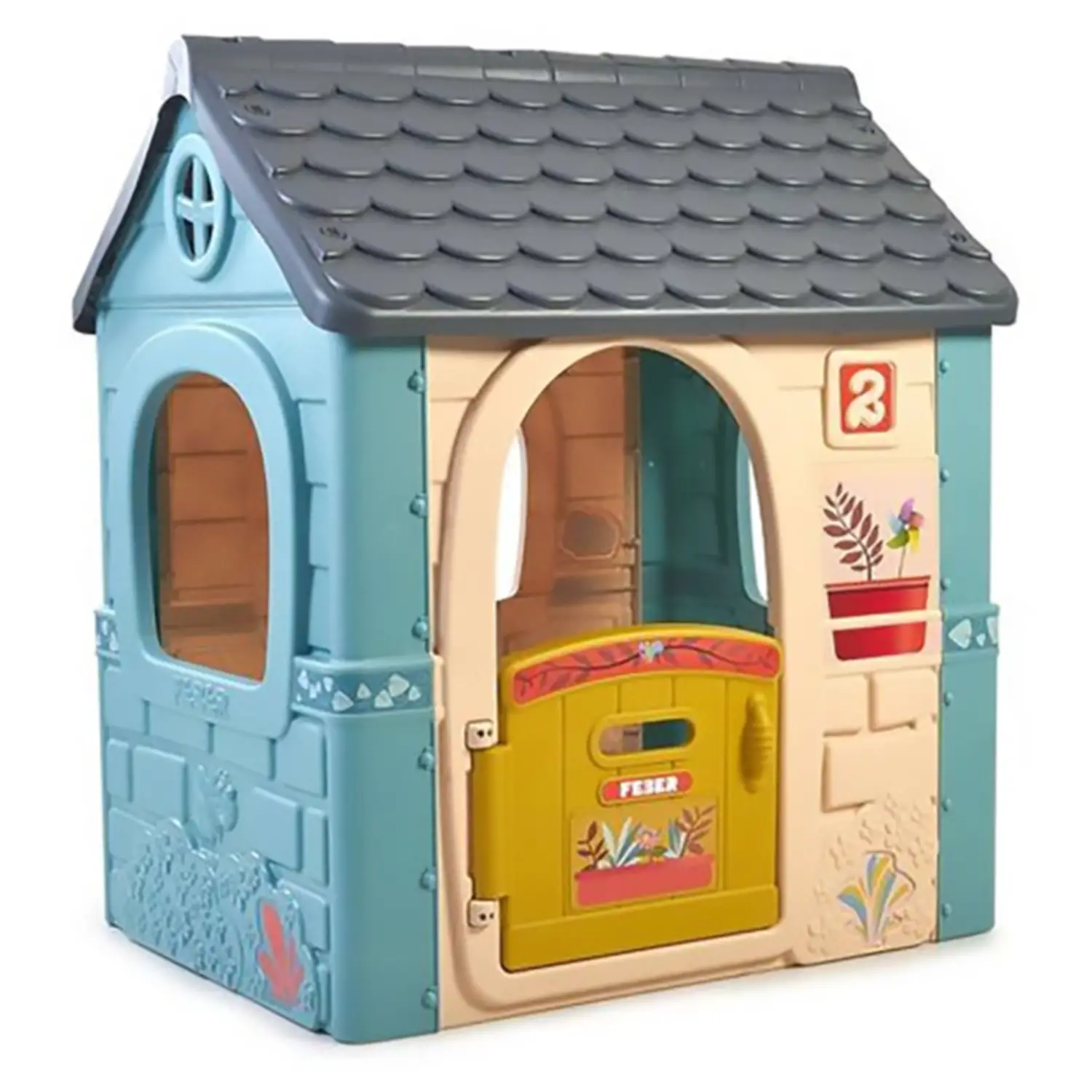 FEBER Casual House Casetta per Bambini con Porta Pieghevole, da 2 Anni - Casette
